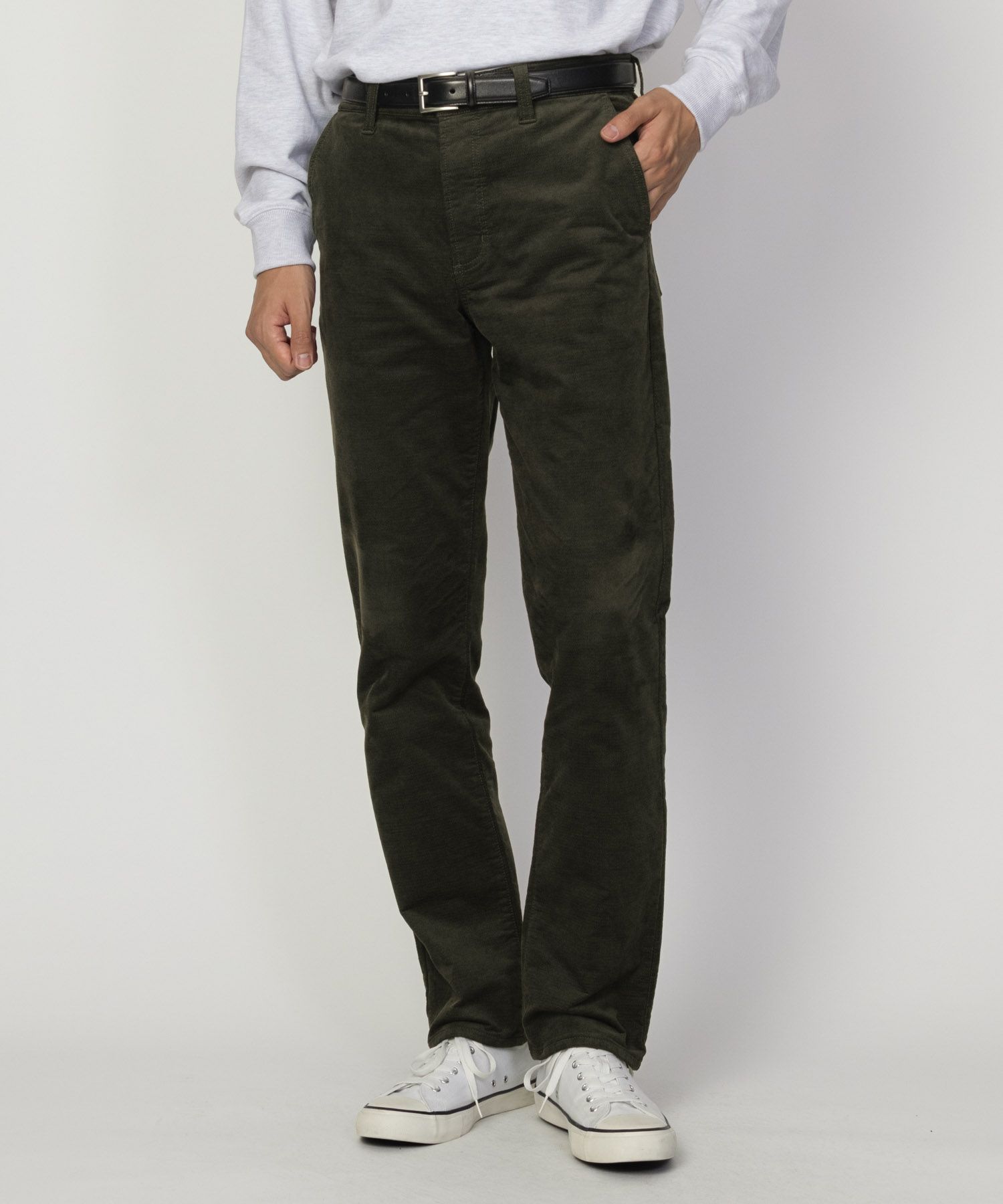 NAVY 温℃ ドビーコール裏起毛パンツ メンズ商品サムネイル-7