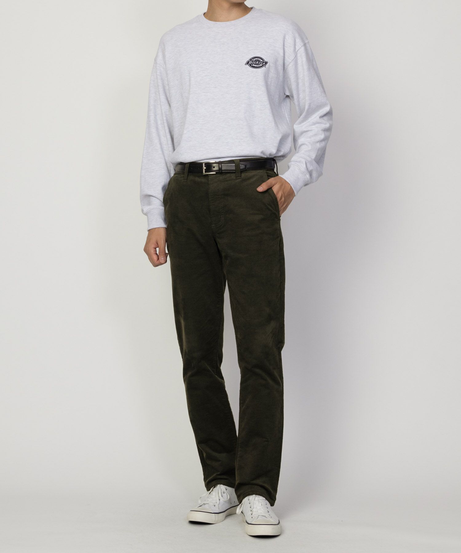 NAVY 温℃ ドビーコール裏起毛パンツ メンズ商品サムネイル-11