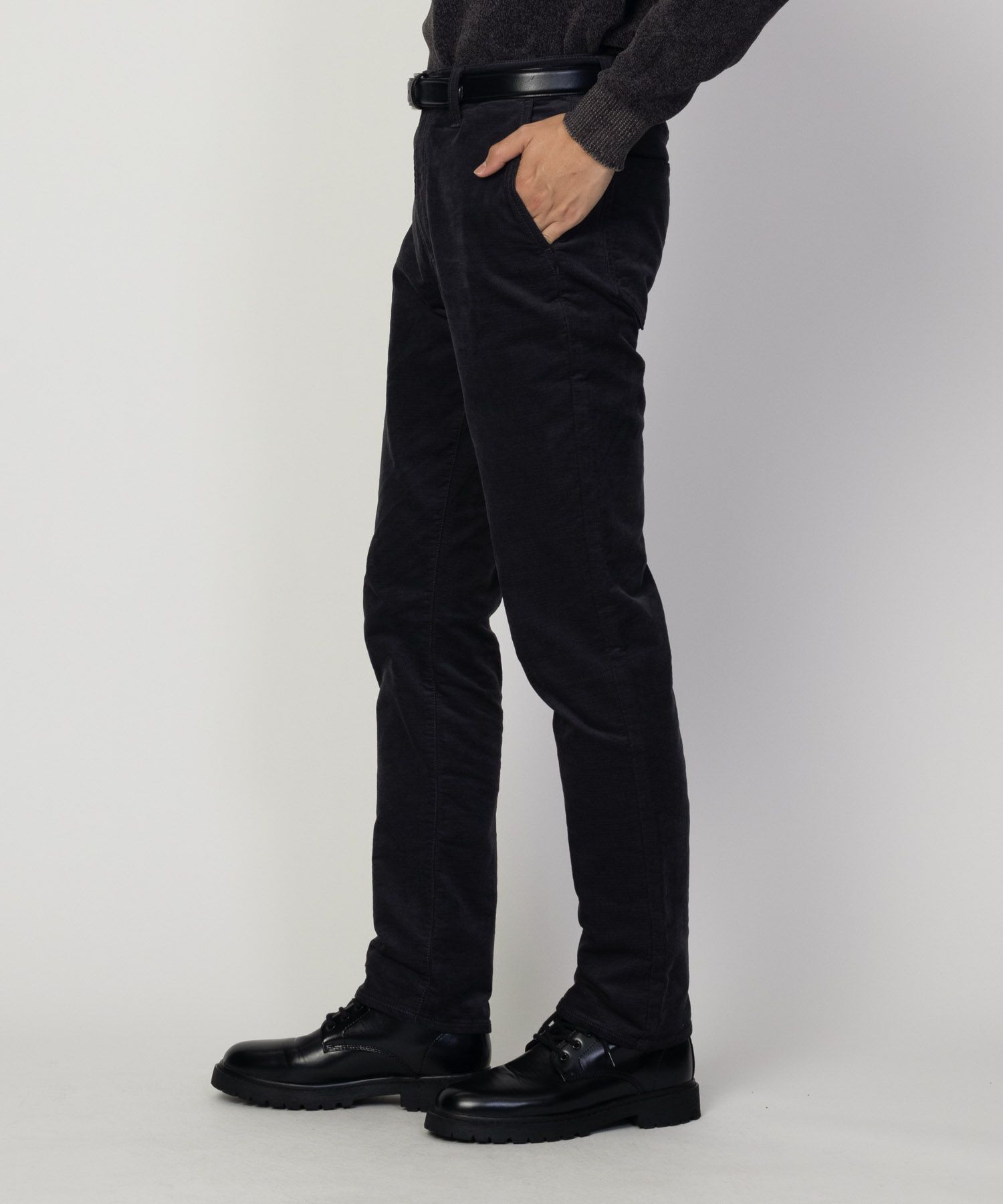 NAVY 温℃ ドビーコール裏起毛パンツ メンズ商品画像-14