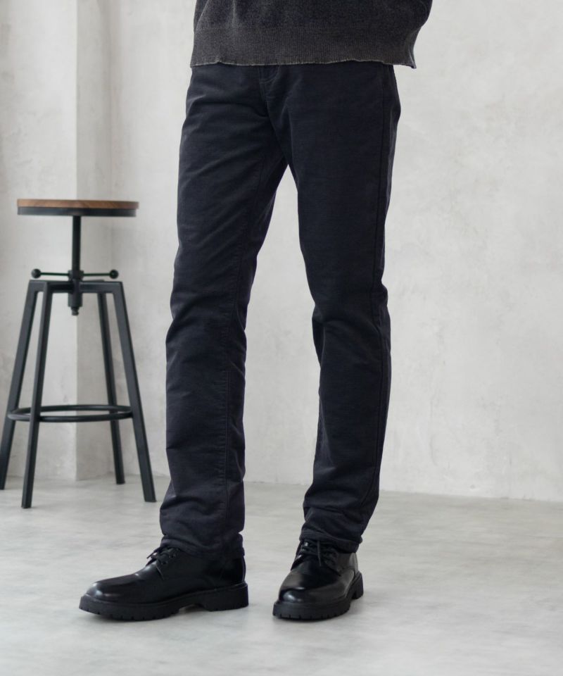 NAVY 温℃ ドビーコール裏起毛パンツ メンズ商品画像-17