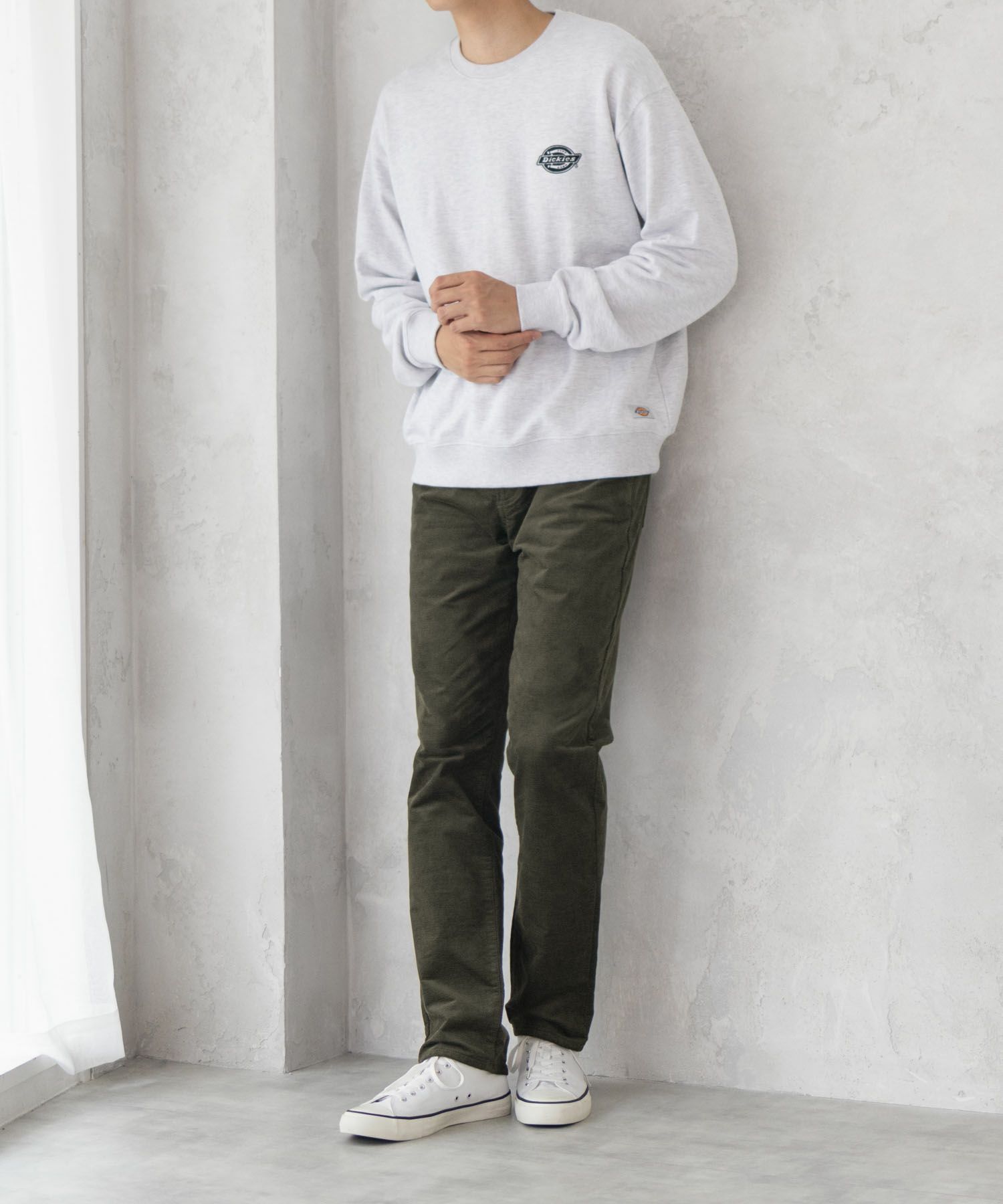 NAVY 温℃ ドビーコール裏起毛パンツ メンズ商品サムネイル-21
