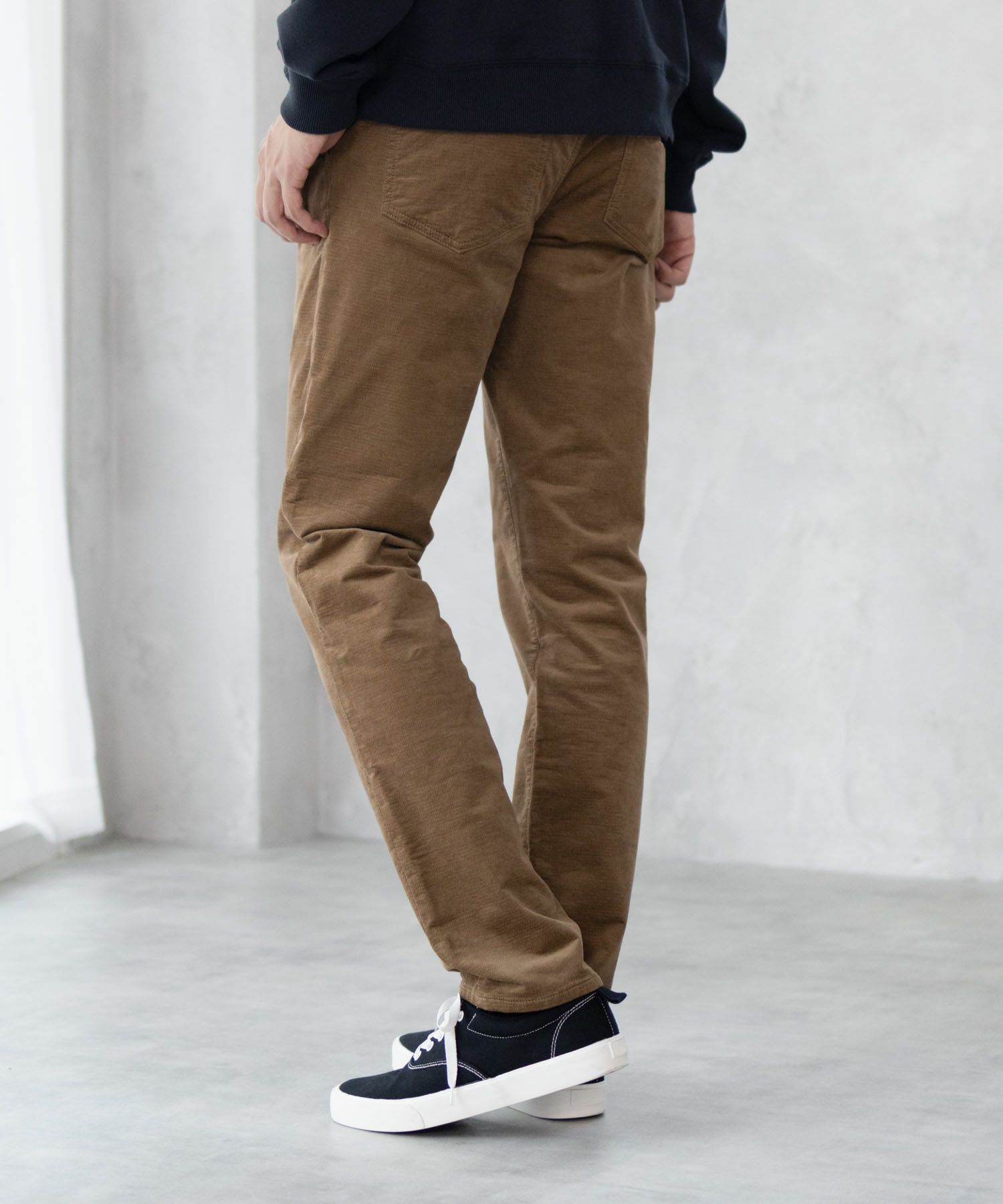 NAVY 温℃ ドビーコール裏起毛パンツ メンズ商品画像-23