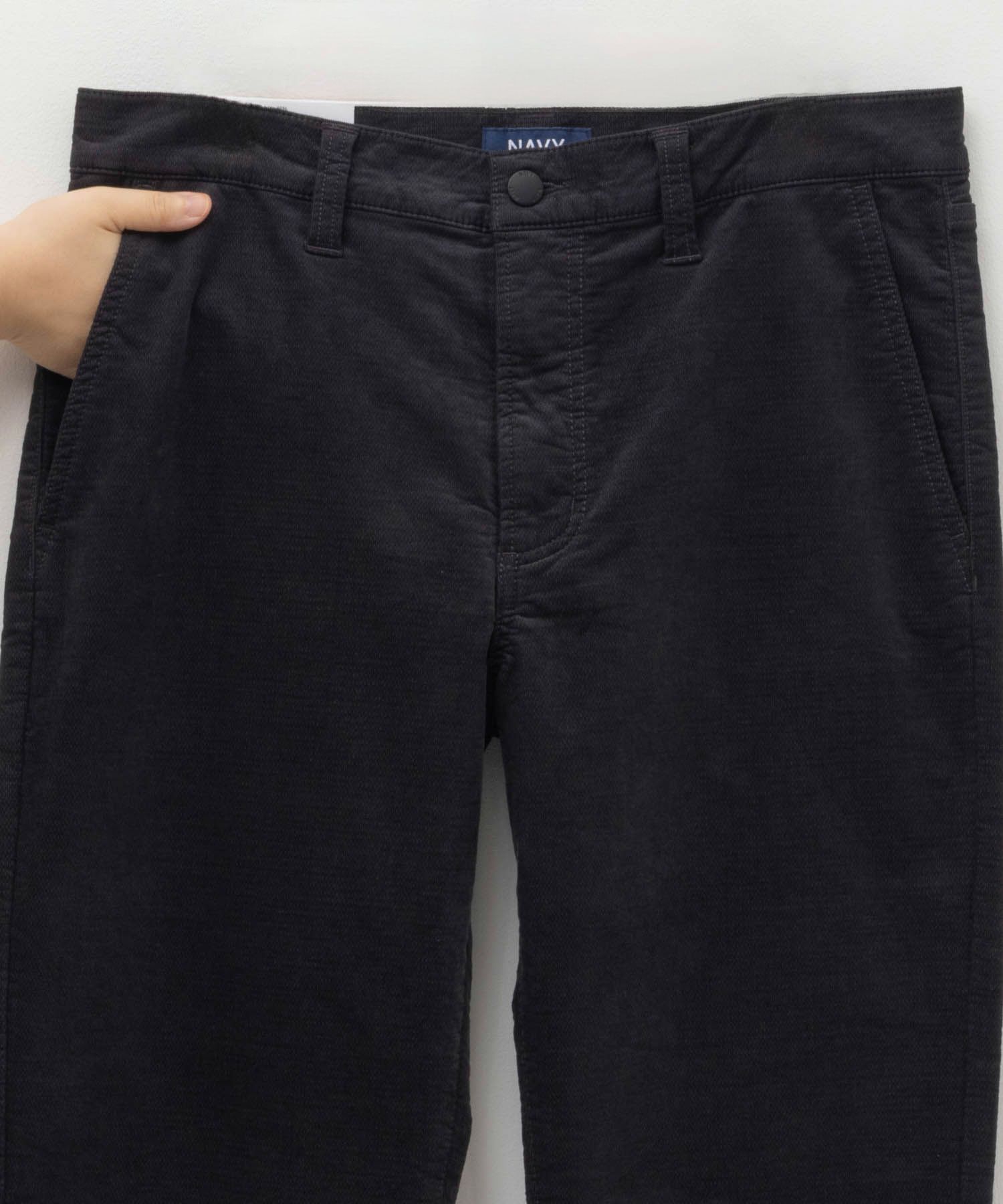 NAVY 温℃ ドビーコール裏起毛パンツ メンズ