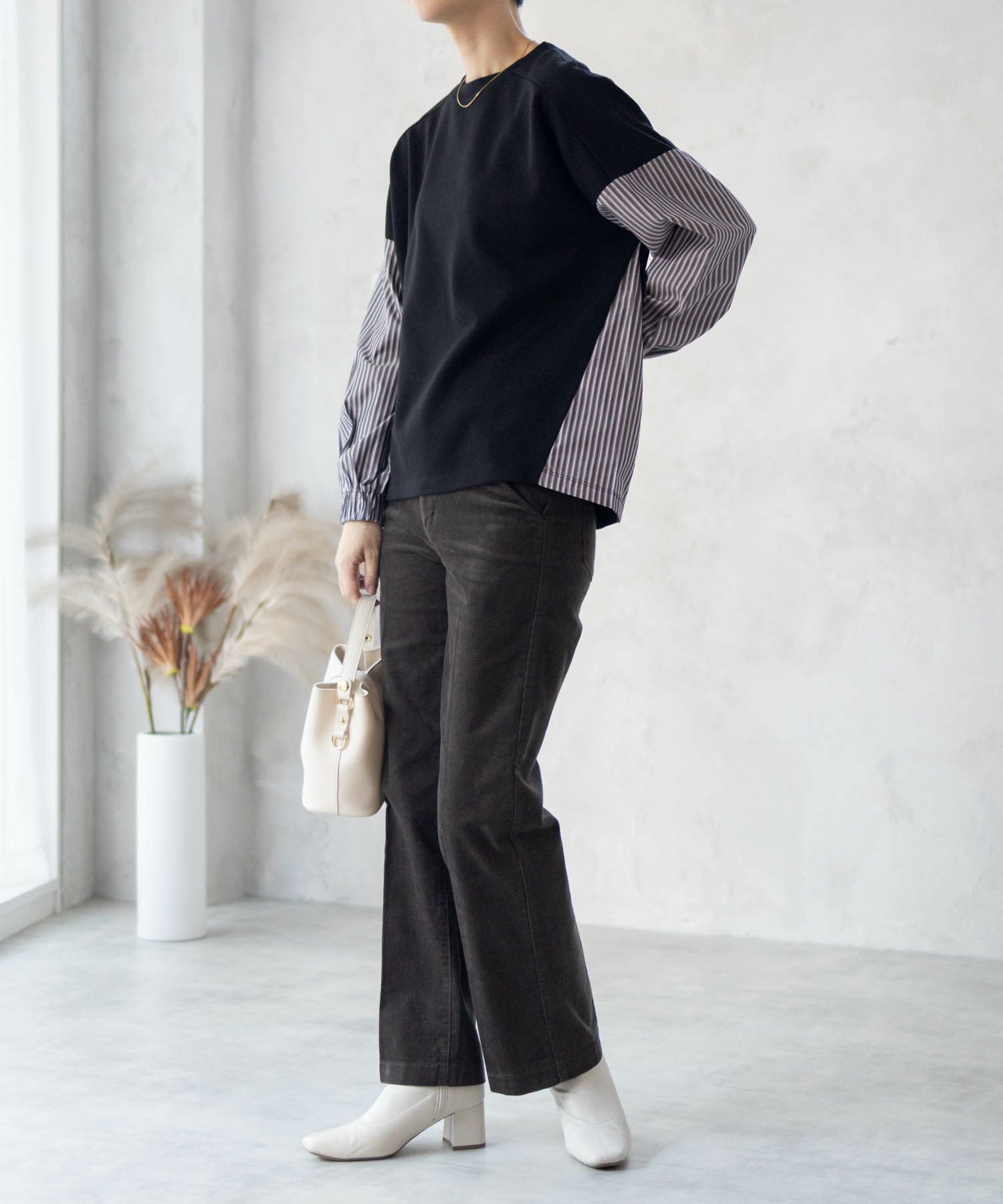 nAvy  異素材切替プルオーバー レディース商品画像-2