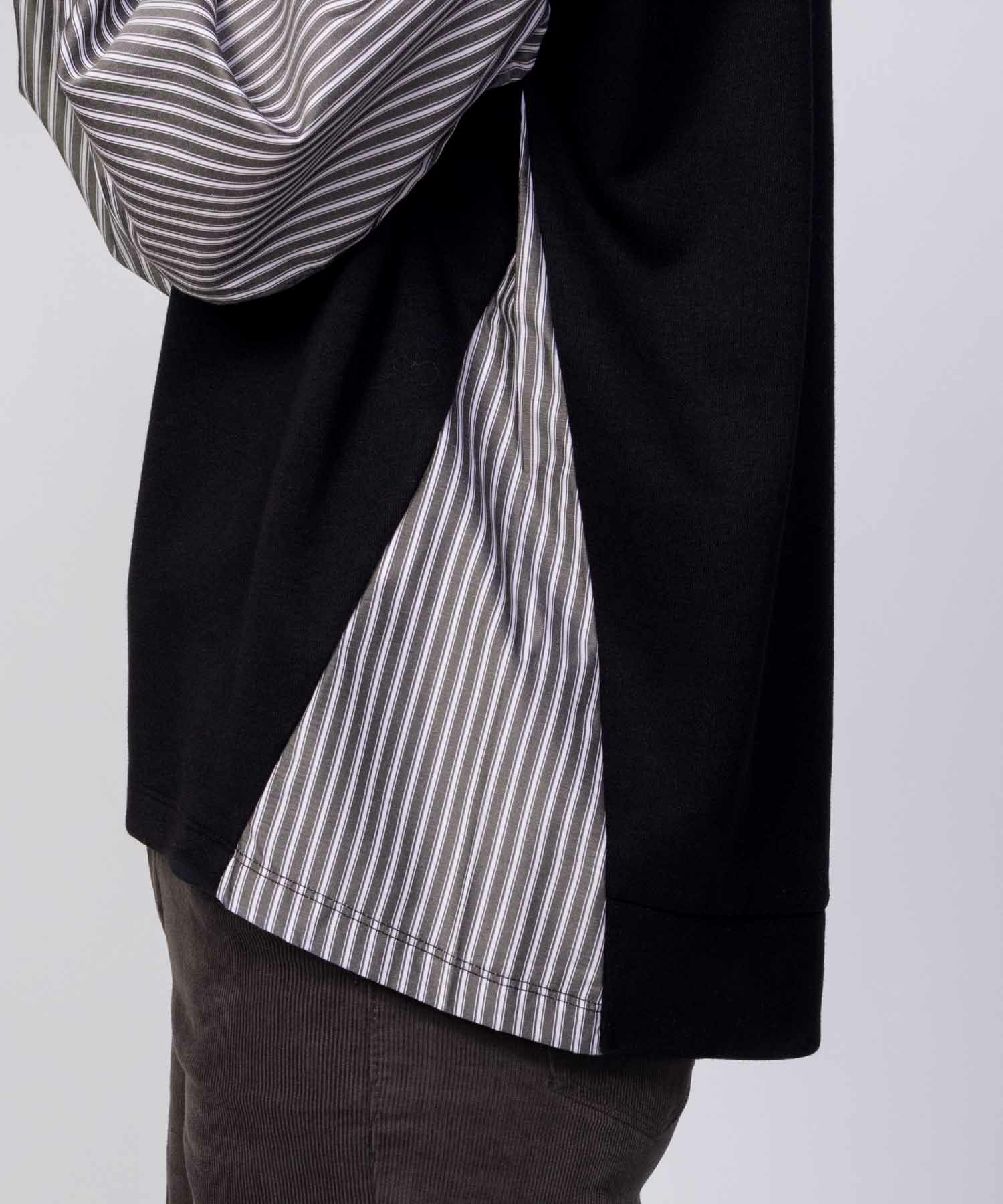 nAvy 異素材切替プルオーバー レディース