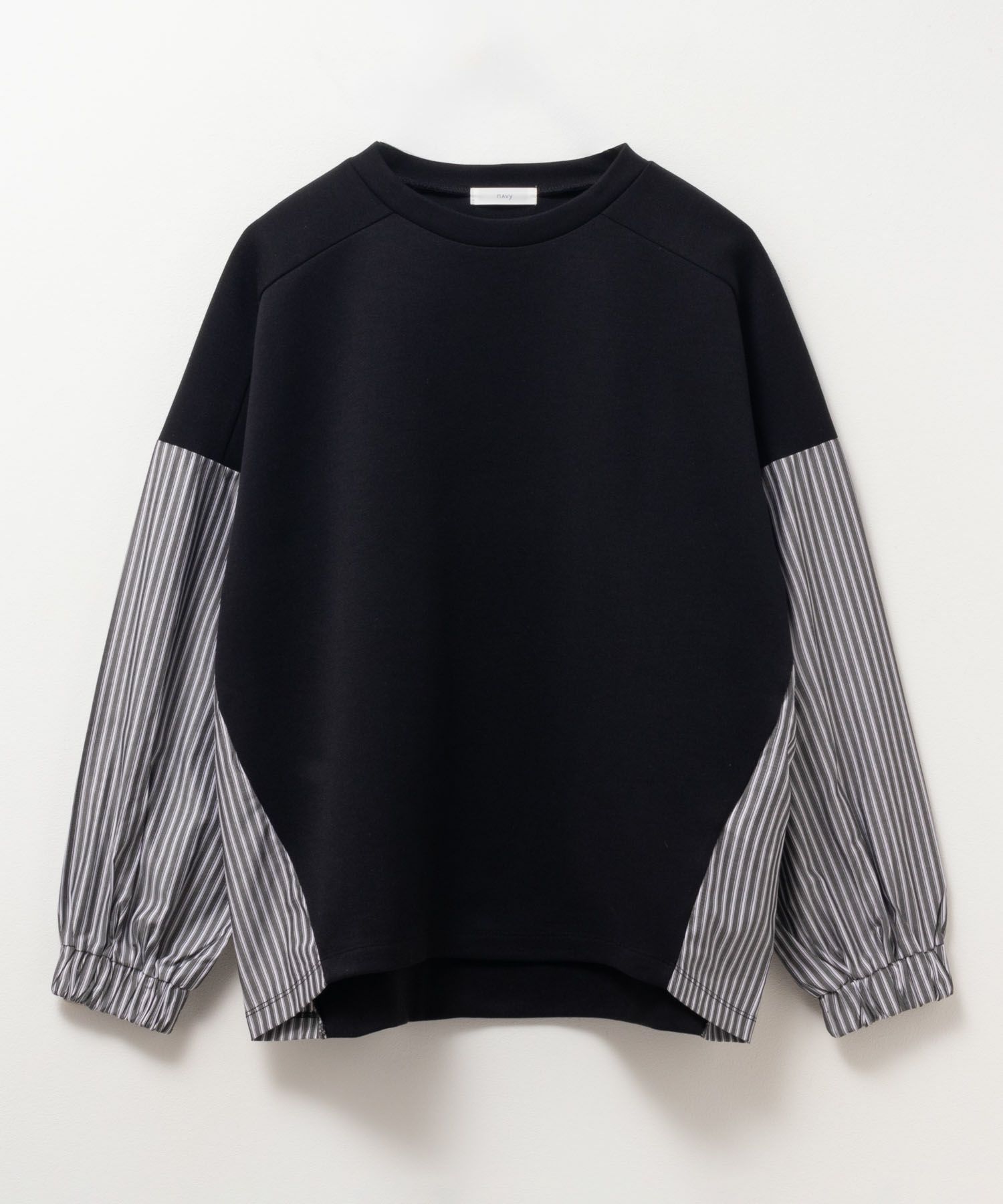 nAvy 異素材切替プルオーバー レディース
