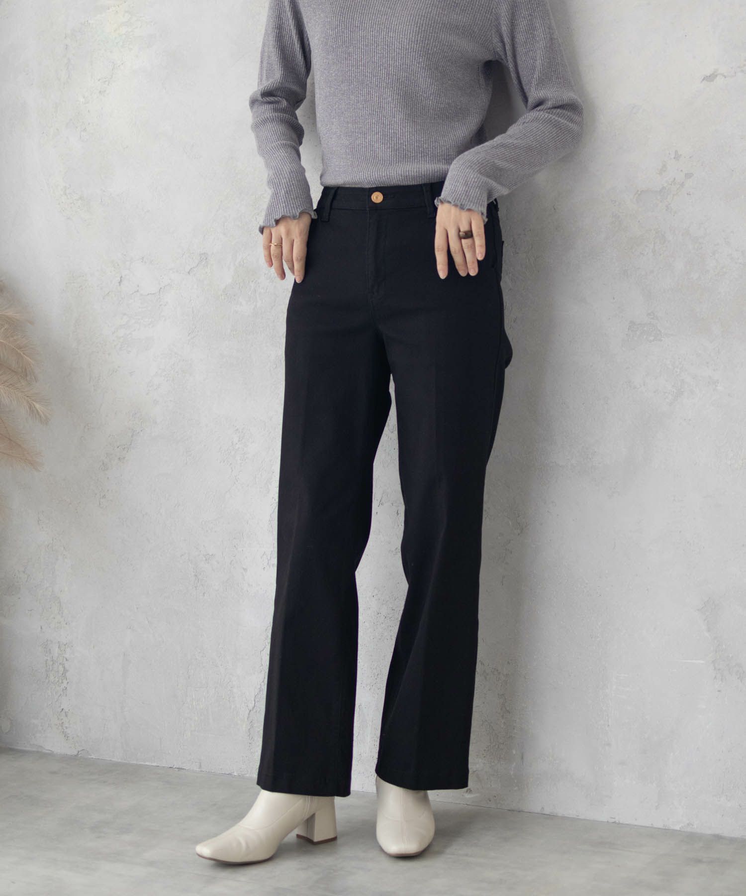 C17 ラシックワイドパンツ レディース