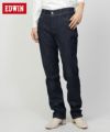 EDWIN インターナショナルベーシック BODY FIRE ゆったりストレート デニムパンツ レディース