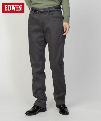EDWIN  インターナショナルベーシック BODY FIRE ゆったりストレート デニムパンツ レディース