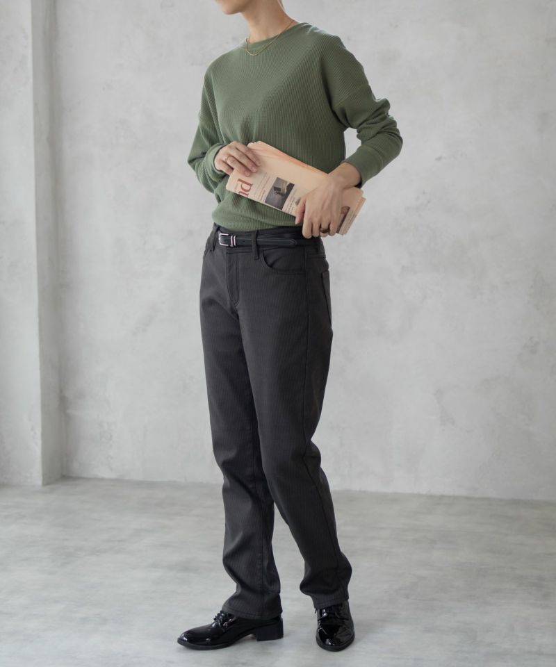 EDWIN  インターナショナルベーシック BODY FIRE ゆったりストレート デニムパンツ レディース商品画像-5