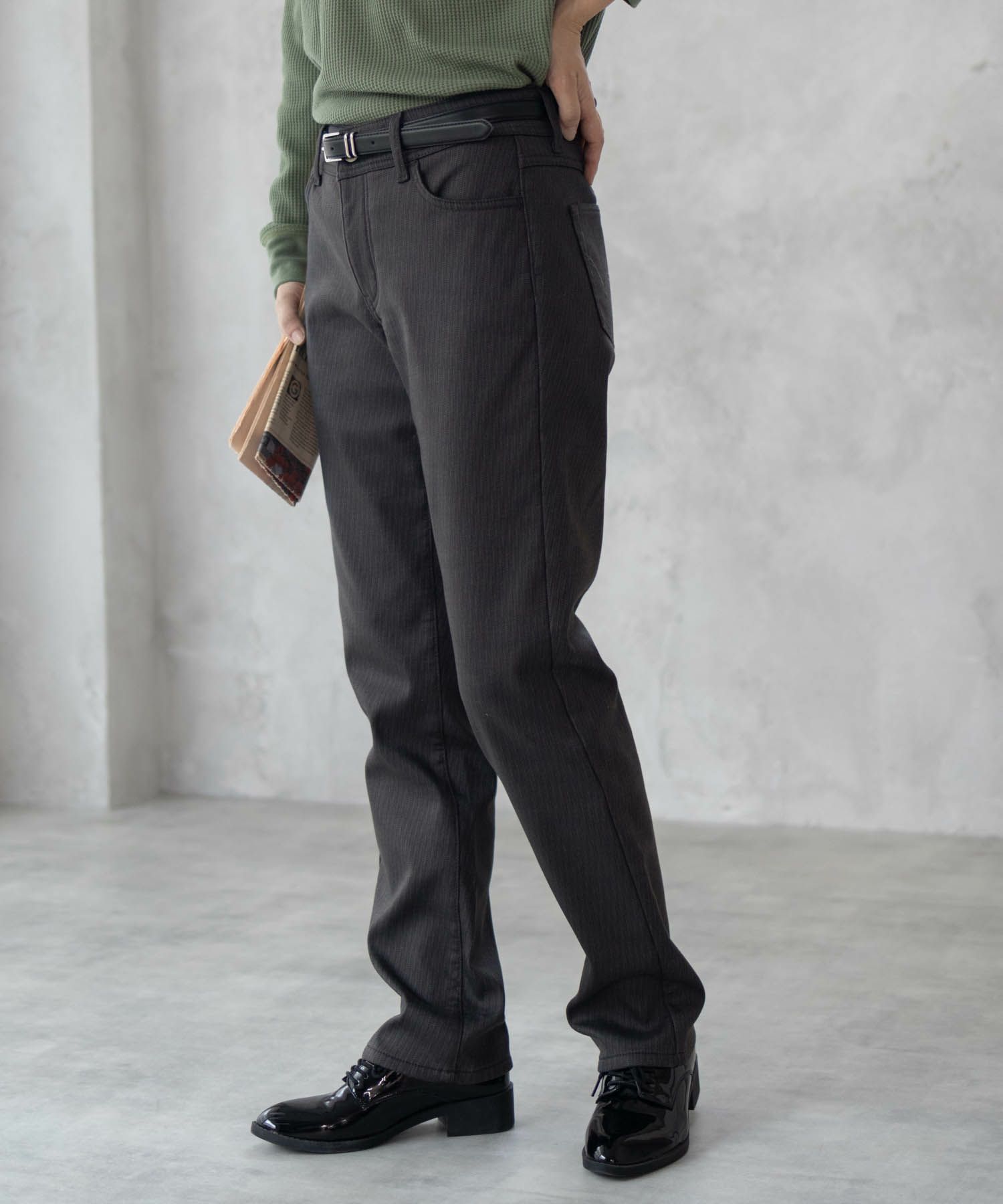 EDWIN  インターナショナルベーシック BODY FIRE ゆったりストレート デニムパンツ レディース商品画像-6