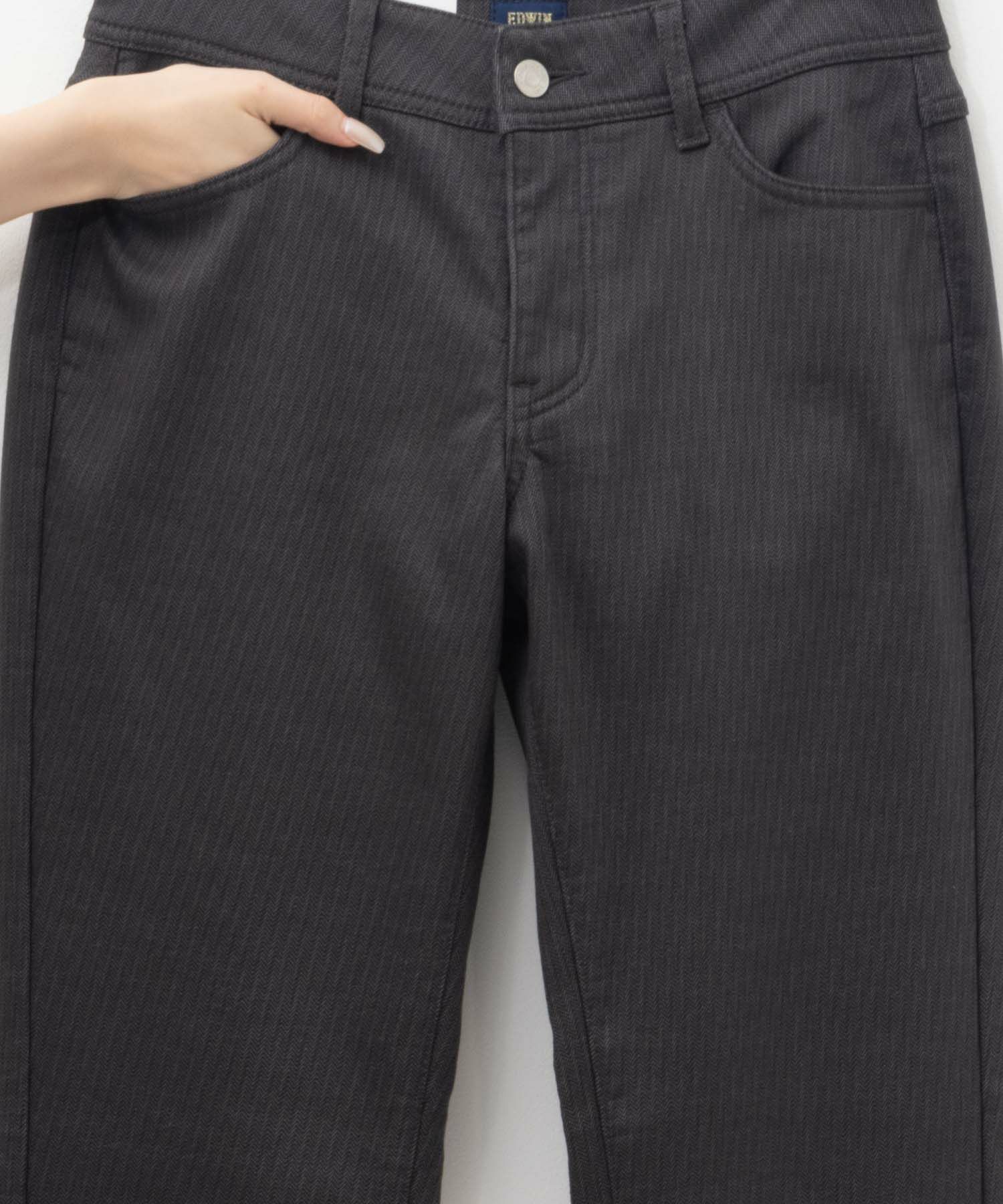 EDWIN  インターナショナルベーシック BODY FIRE ゆったりストレート デニムパンツ レディース商品画像-12