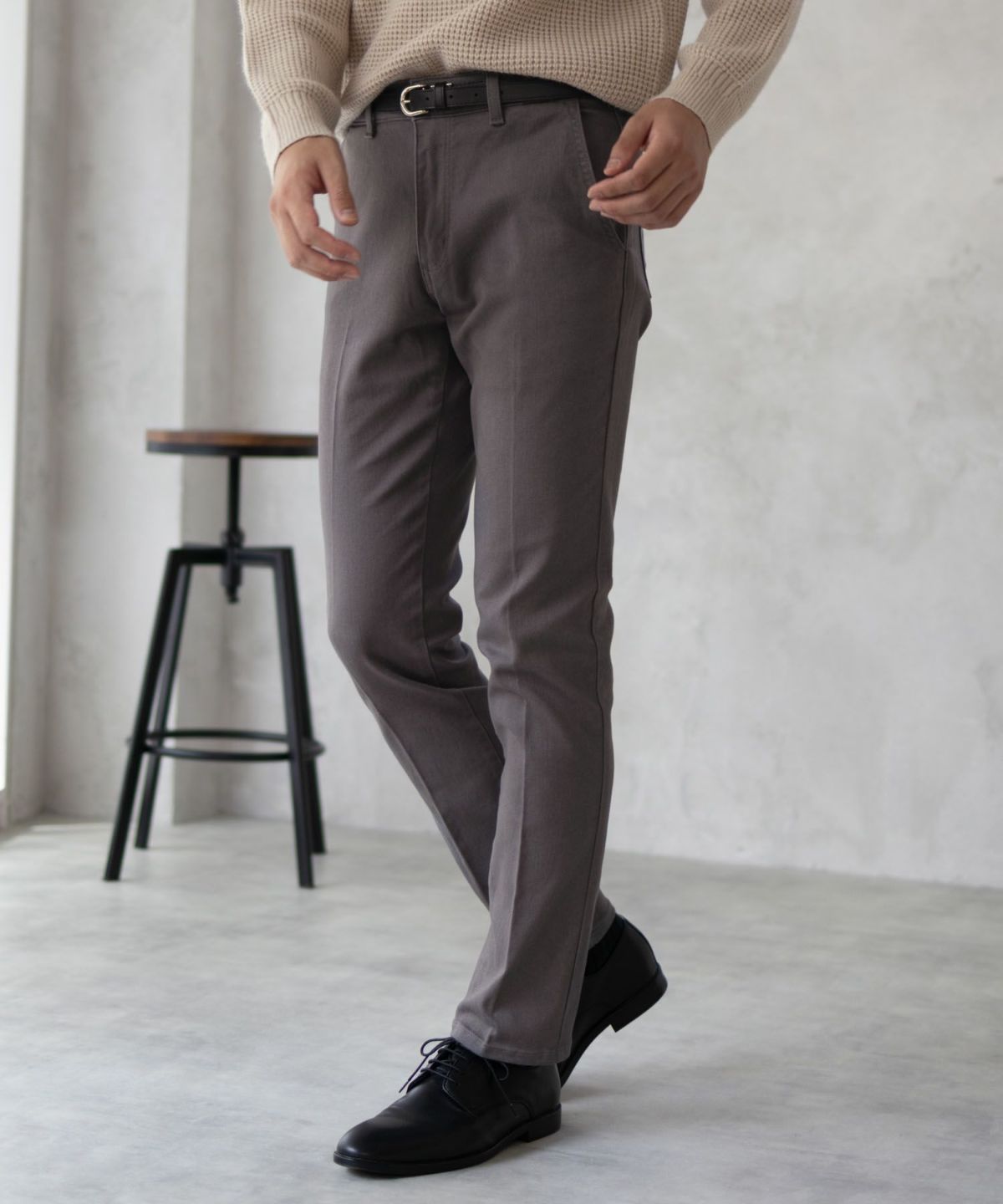 EDWIN スリムテーパードトラウザー メンズ