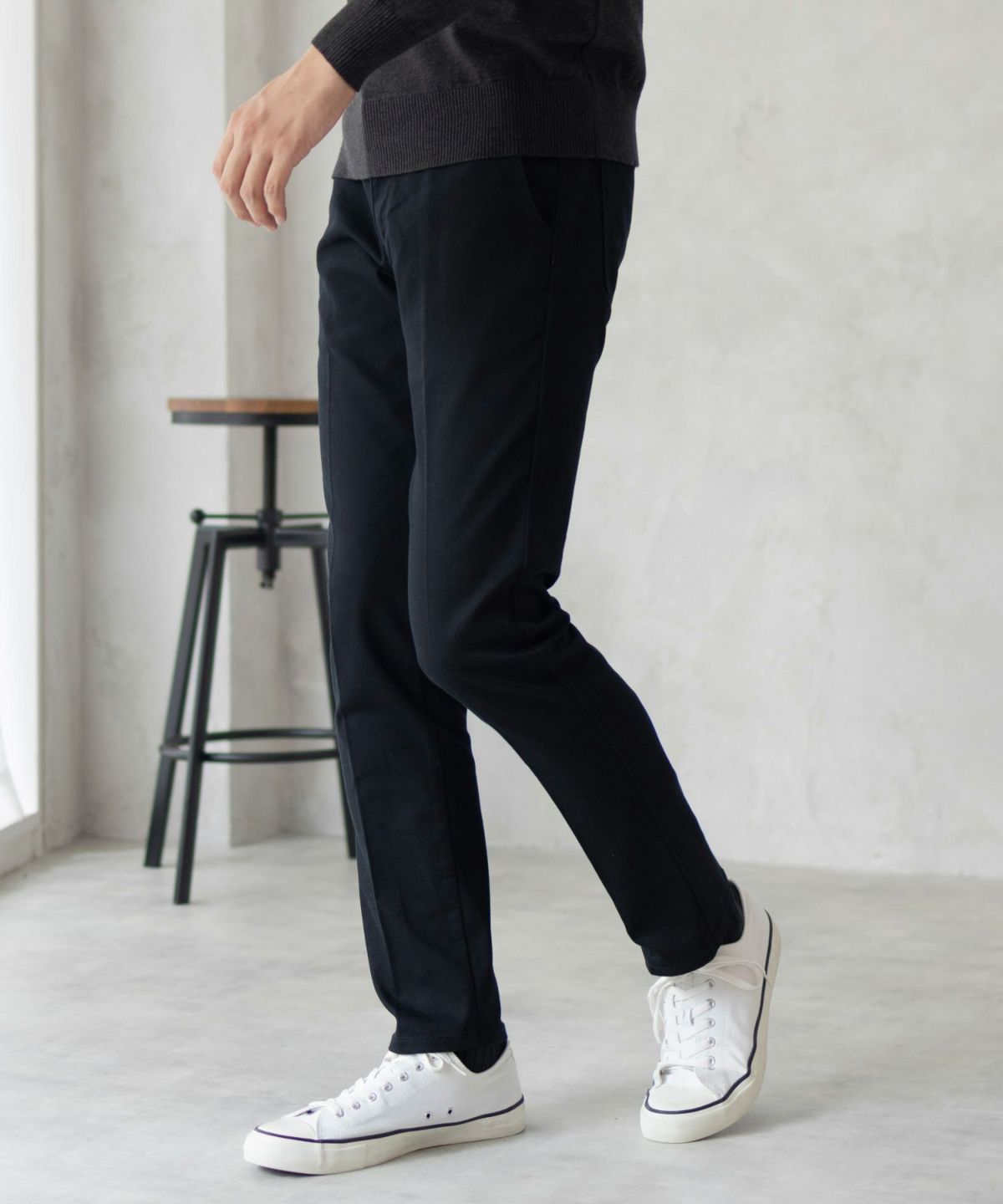 EDWIN スリムテーパードトラウザー メンズ