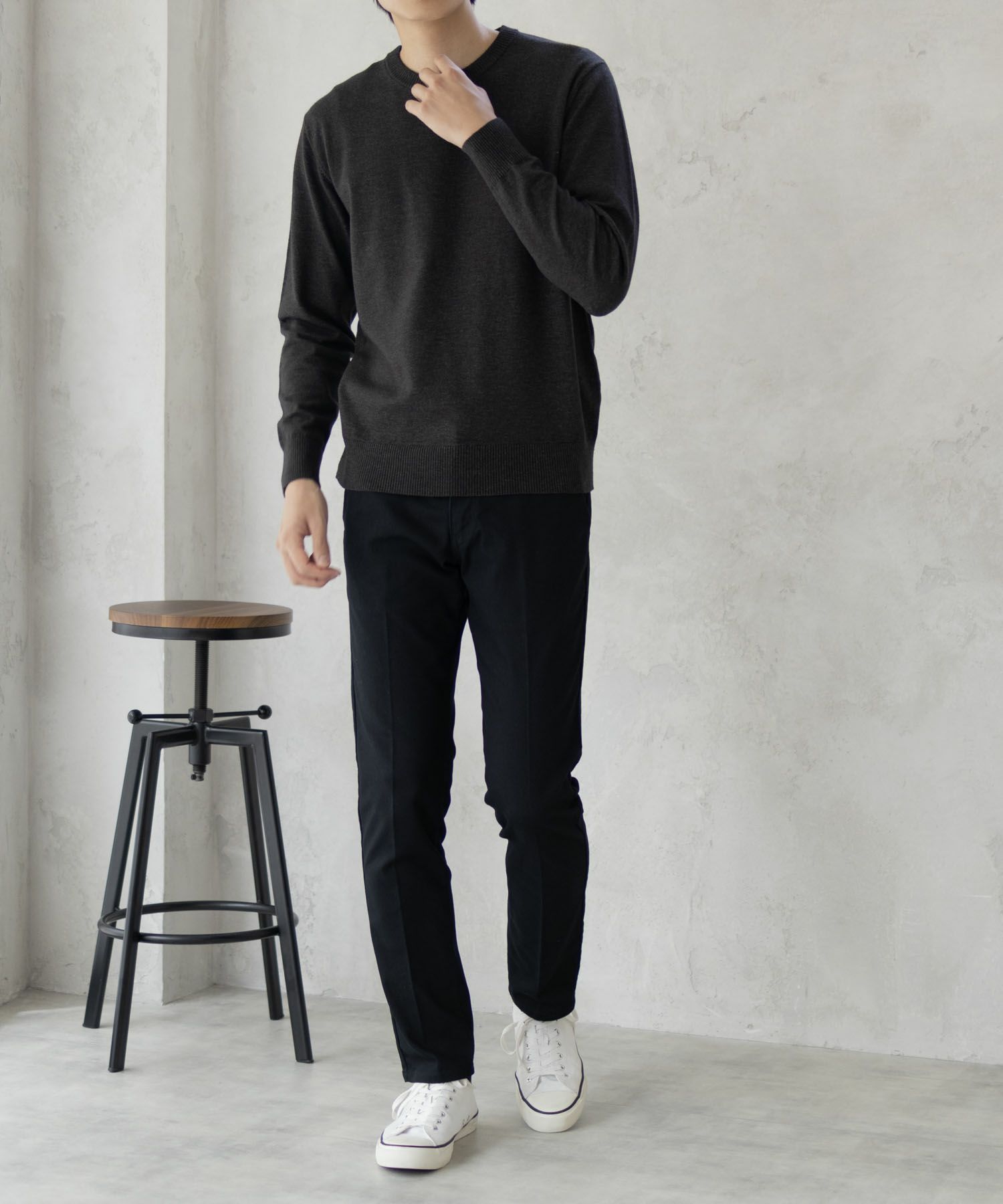 EDWIN スリムテーパードトラウザー メンズ