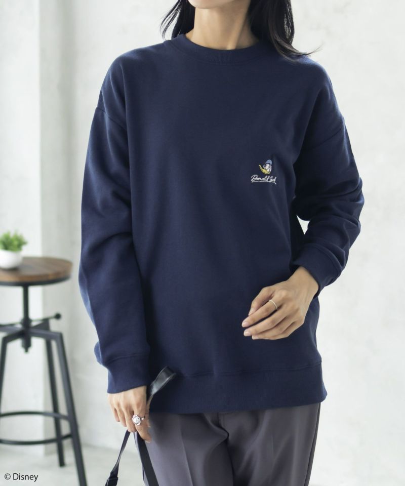 Disney / サガラ刺繍キャラクタートレーナー レディース