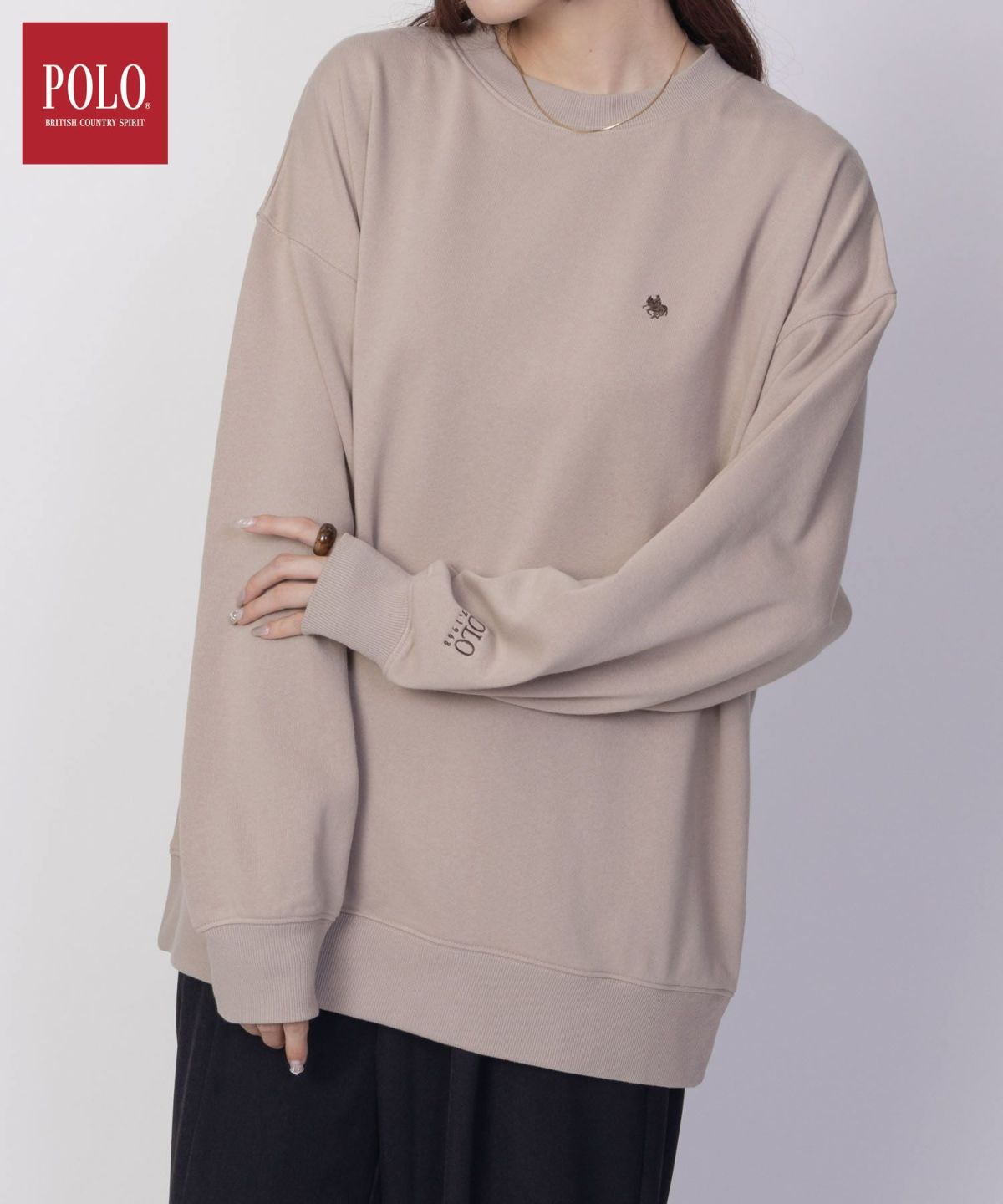 POLO BCS ワンポイント刺繍トレーナー レディース