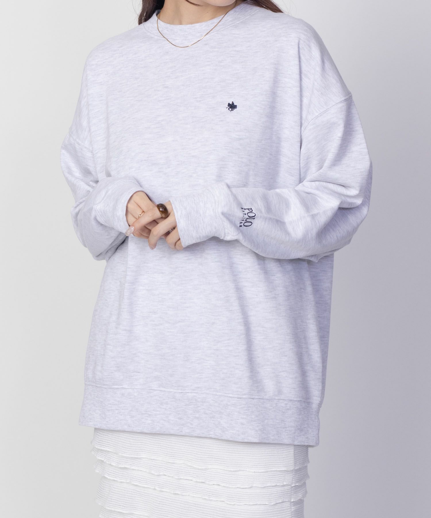 POLO BCS  ワンポイント刺繍トレーナー レディース商品サムネイル-3