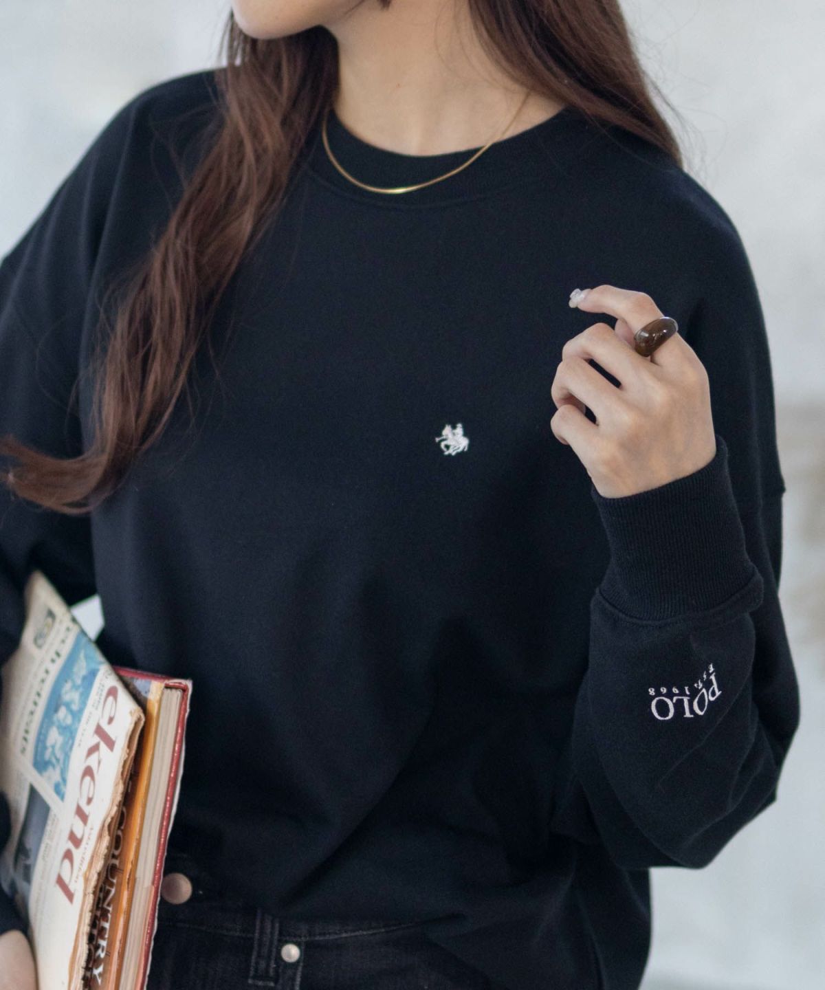 POLO BCS ワンポイント刺繍トレーナー レディース