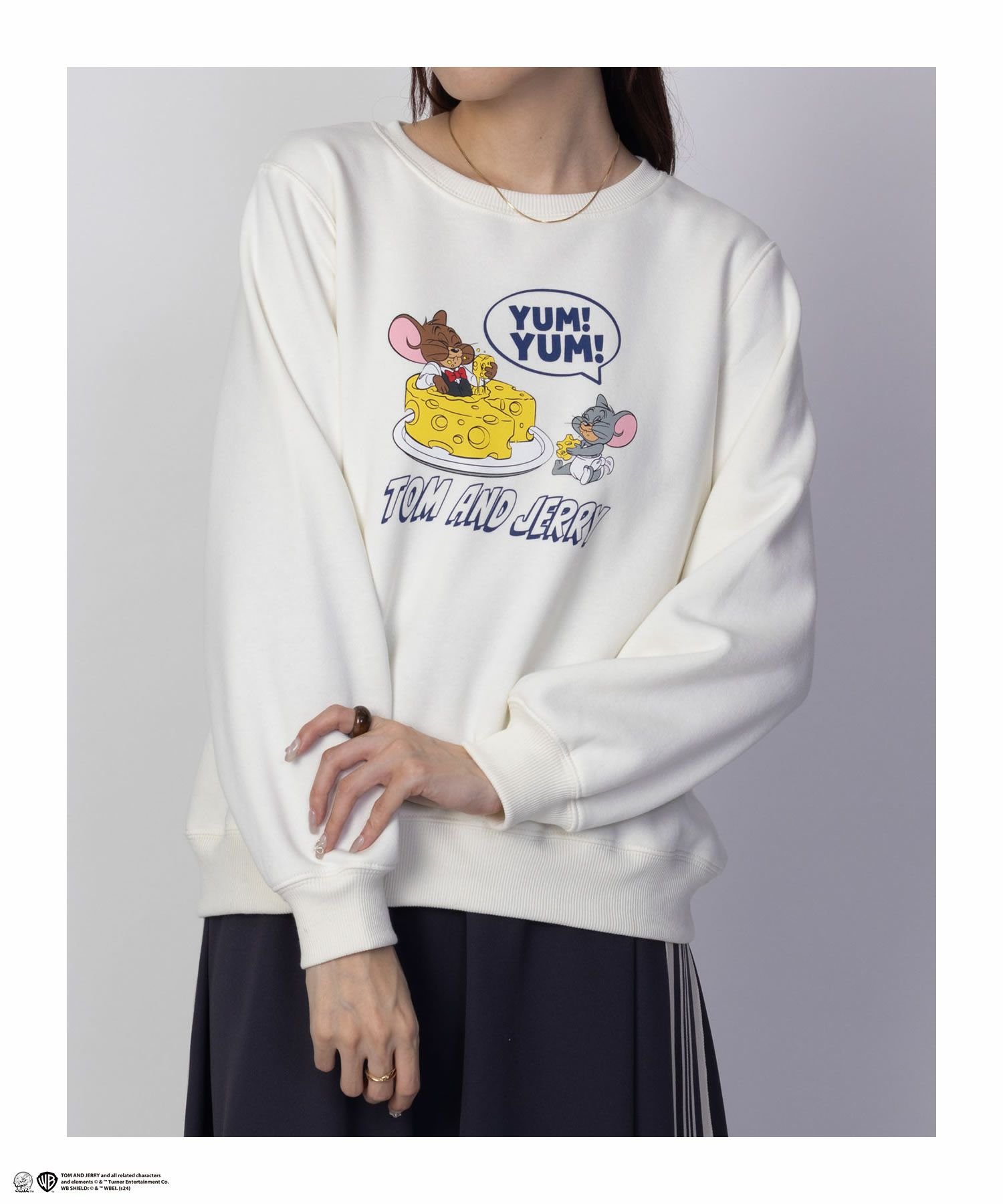 [期間限定価格]Tom and Jerry プリントトレーナー レディース商品サムネイル-1