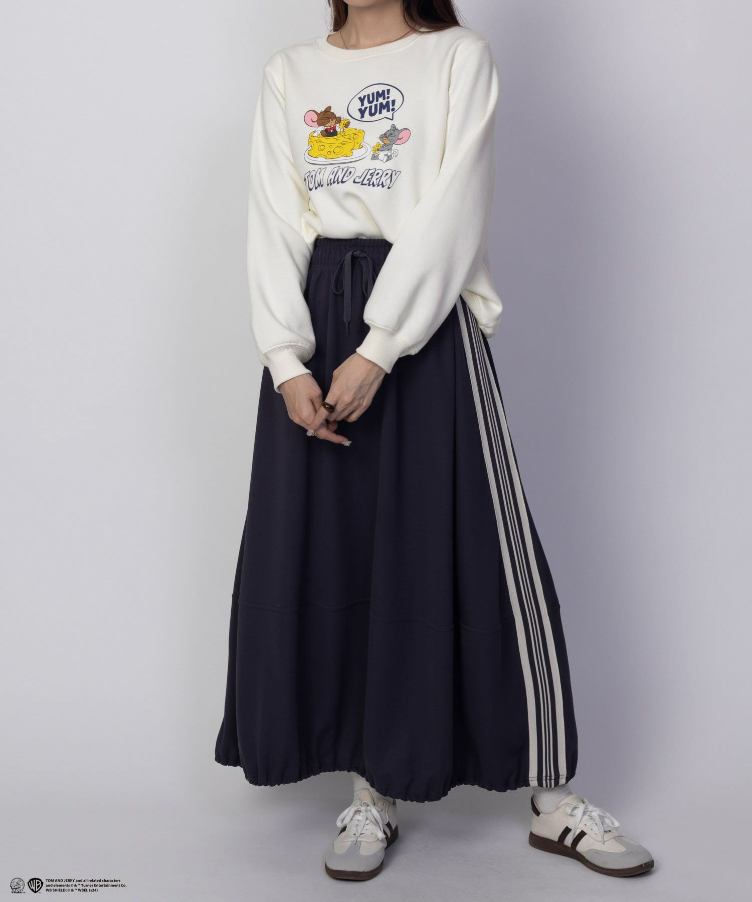 Tom and Jerry プリントトレーナー レディース