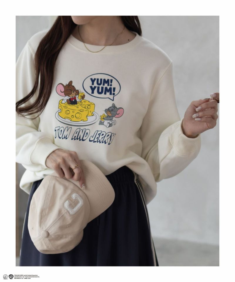 [期間限定価格]Tom and Jerry プリントトレーナー レディース商品画像-9