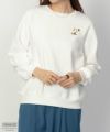 PEANUTS SNOOPY ワンポイント刺繍トレーナー レディース