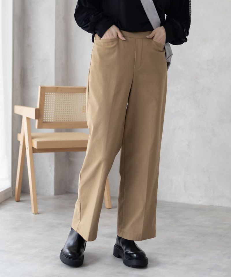 HusHusH  らく美パン 裏起毛ストレートパンツ レディース商品画像-1