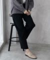 HusHusH らく美パン 裏起毛ストレートパンツ レディース