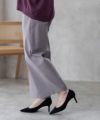 HusHusH らく美パン 裏起毛ストレートパンツ レディース