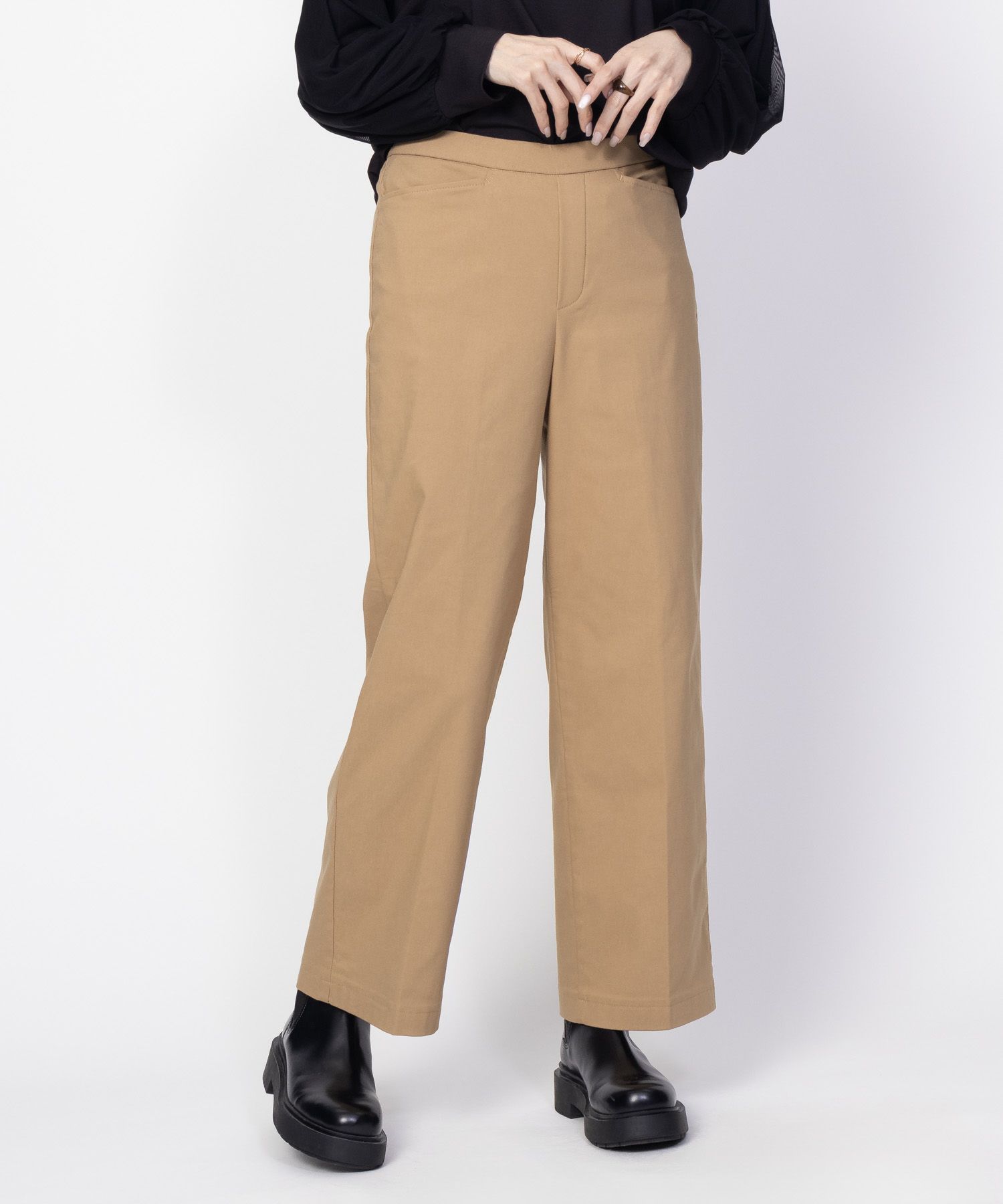 HusHusH  らく美パン 裏起毛ストレートパンツ レディース商品サムネイル-6