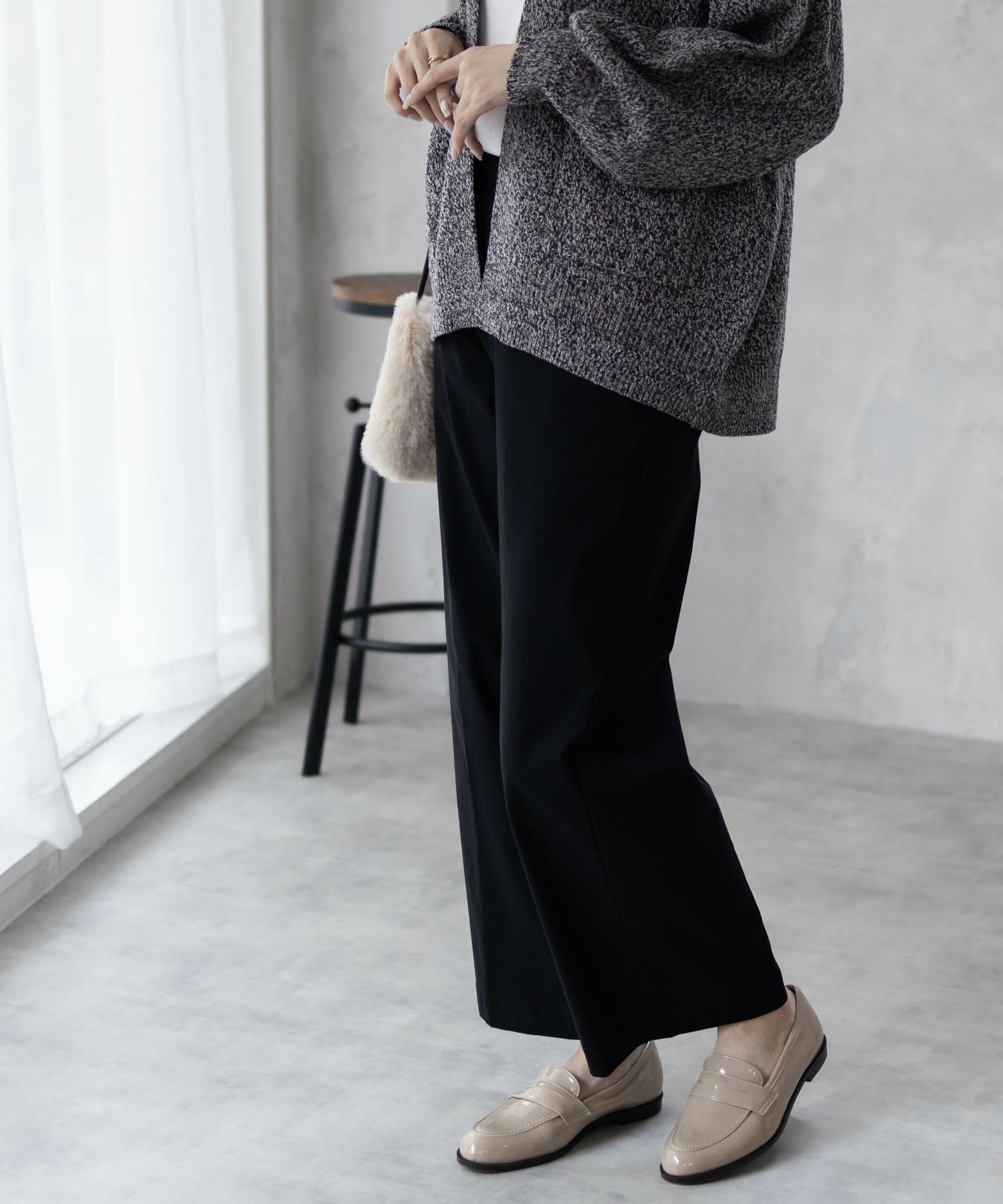 HusHusH  らく美パン 裏起毛ストレートパンツ レディース商品画像-9