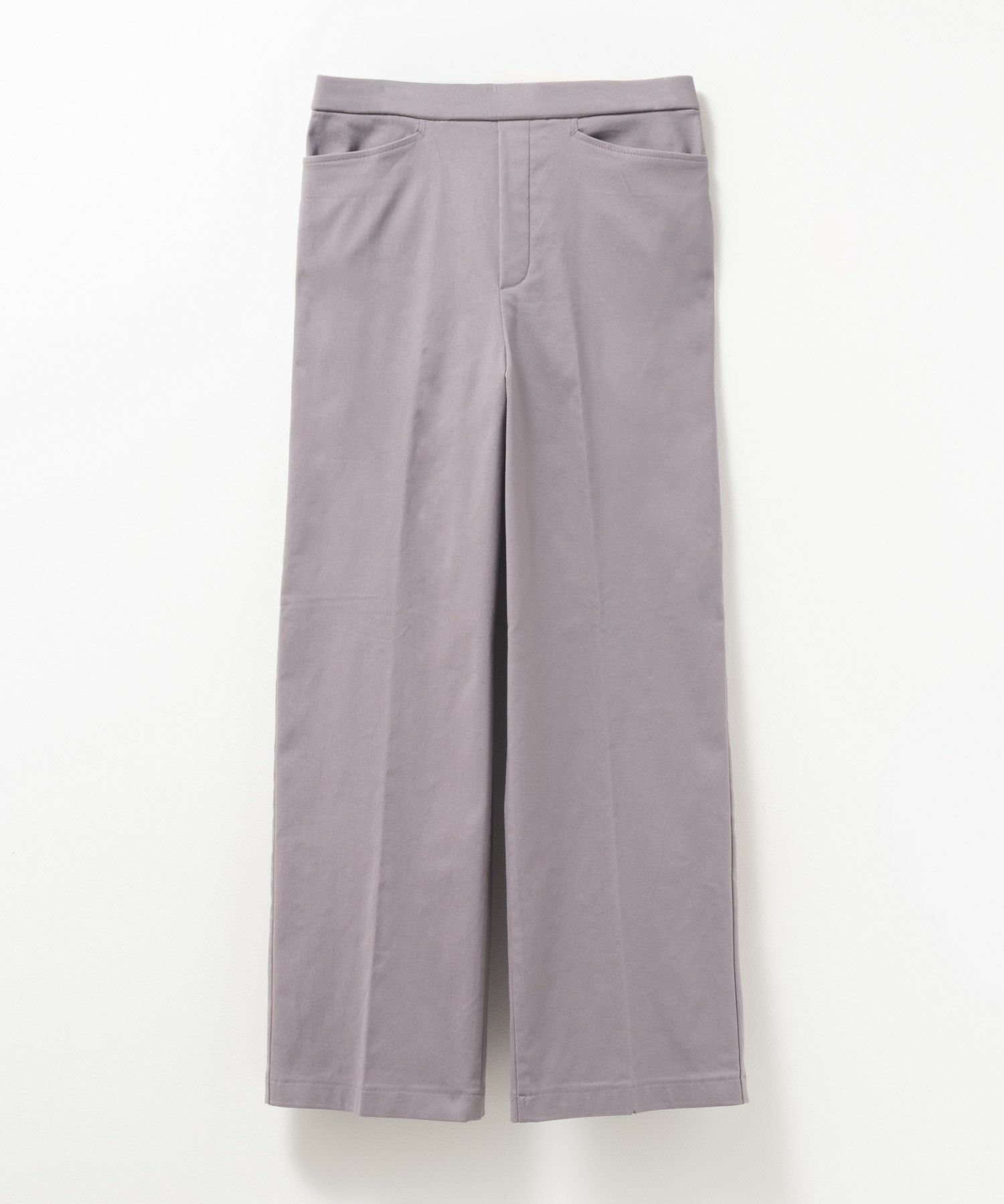 HusHusH らく美パン 裏起毛ストレートパンツ レディース