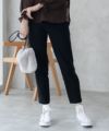HusHusH らく美パン 裏起毛テーパードパンツ レディース