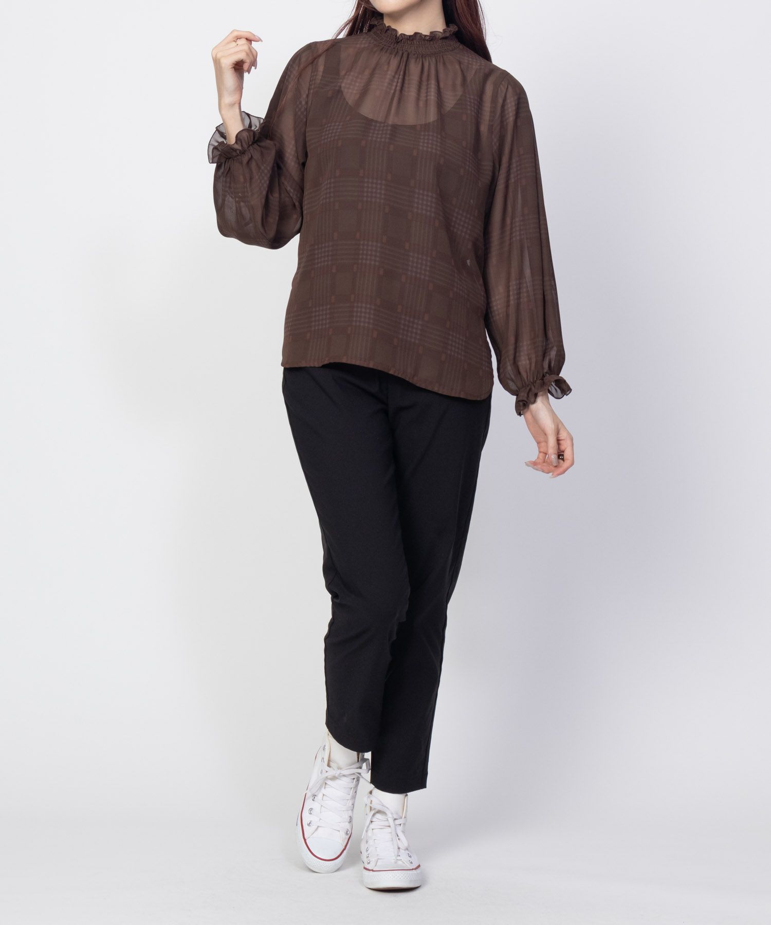 HusHusH  らく美パン 裏起毛テーパードパンツ レディース商品サムネイル-14