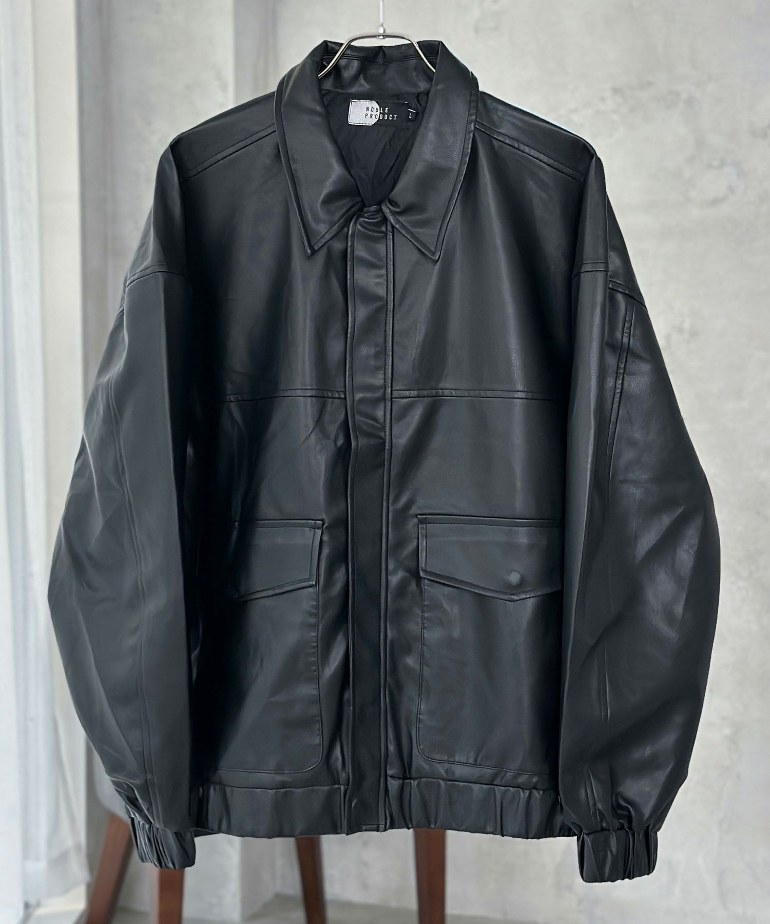 [期間限定価格]フェイクレザーA-2フライトジャケット メンズ商品画像-11