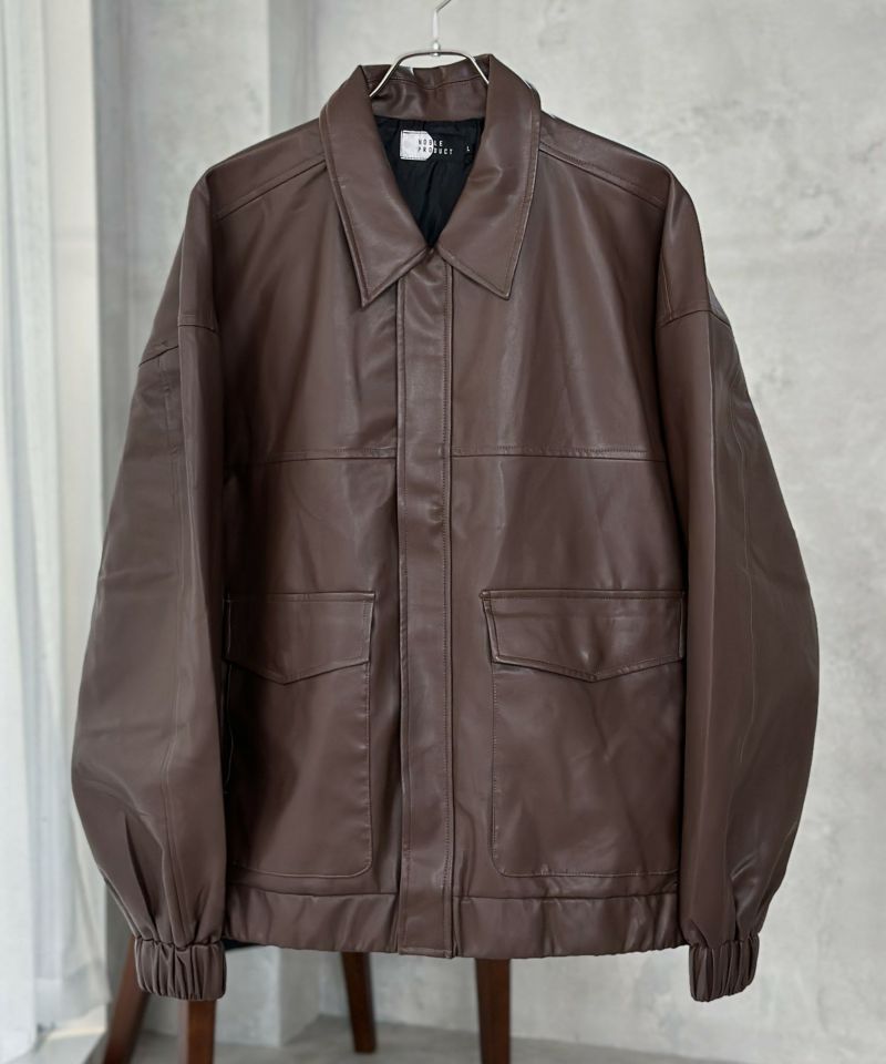 フェイクレザーA-2フライトジャケット メンズ商品画像-13