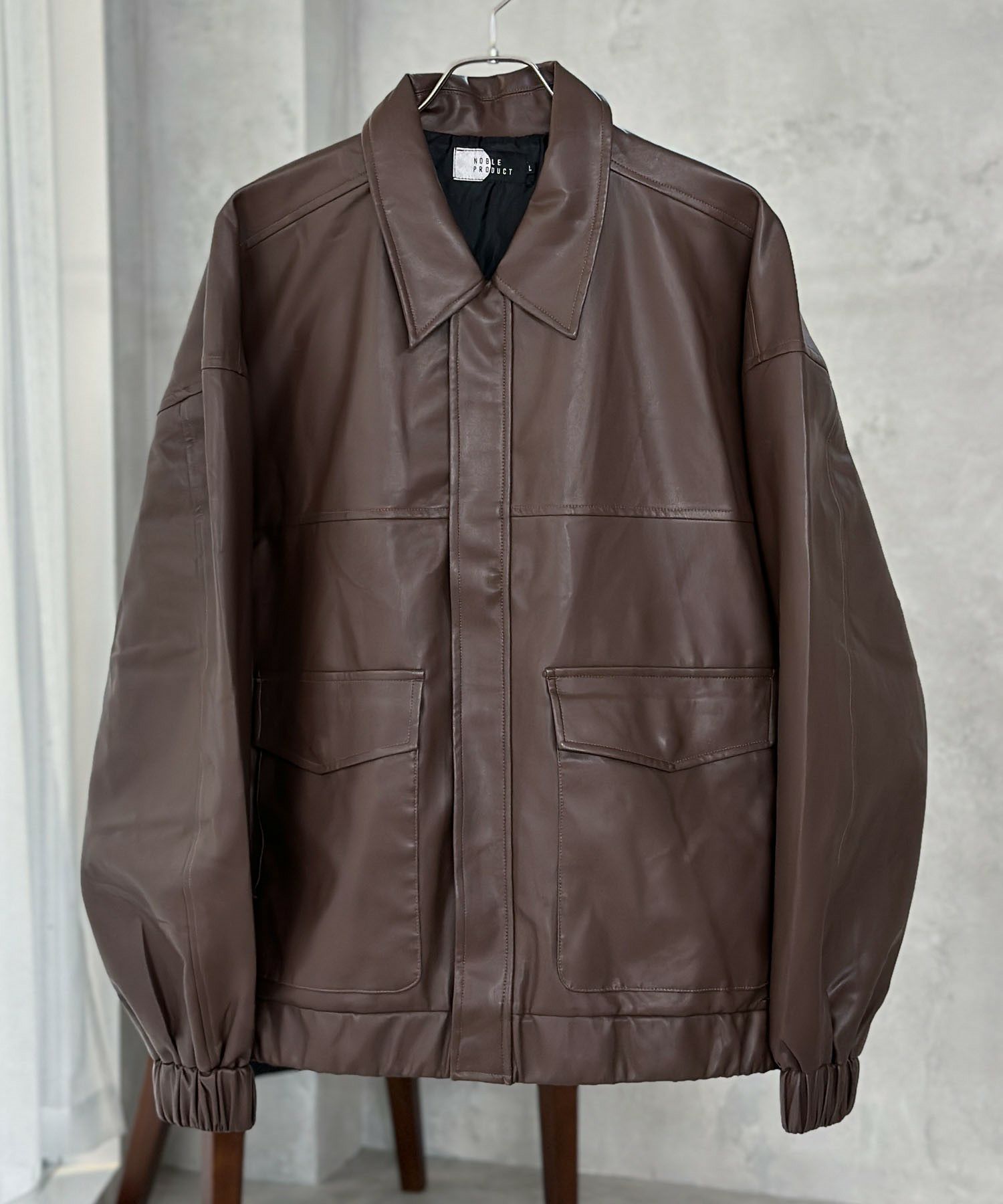 フェイクレザーA-2フライトジャケット メンズ商品画像-13