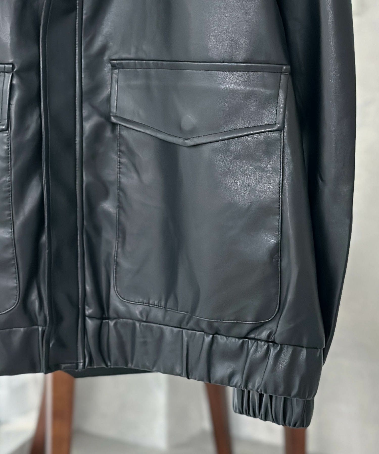 フェイクレザーA-2フライトジャケット メンズ商品画像-16