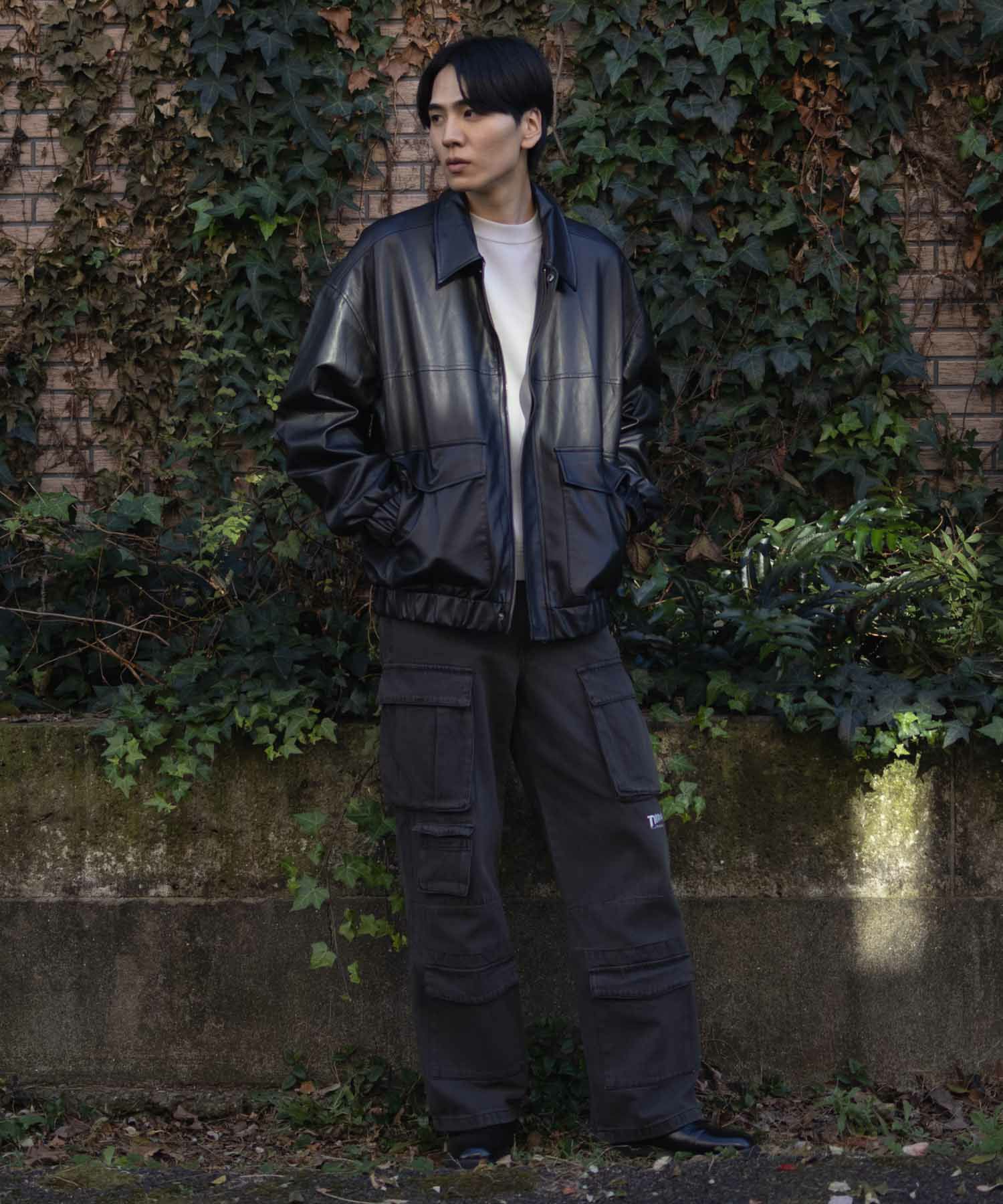 フェイクレザーA-2フライトジャケット メンズ商品画像-22