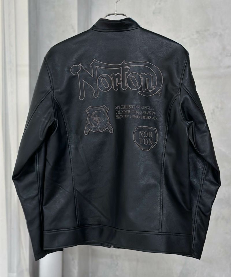 Norton  シングルライダースジャケット メンズ商品画像-2