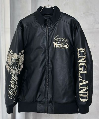Norton  MAXデザインPUジャケット メンズ