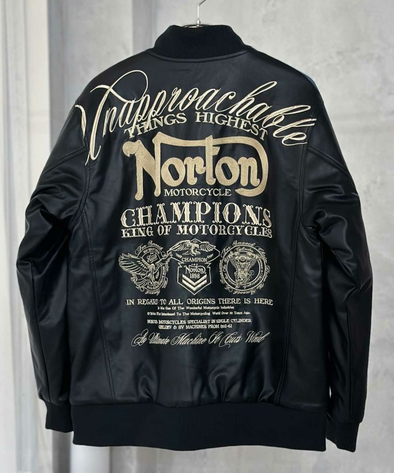 Norton  MAXデザインPUジャケット メンズ商品画像-2