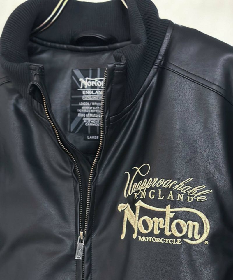 Norton  MAXデザインPUジャケット メンズ商品画像-5