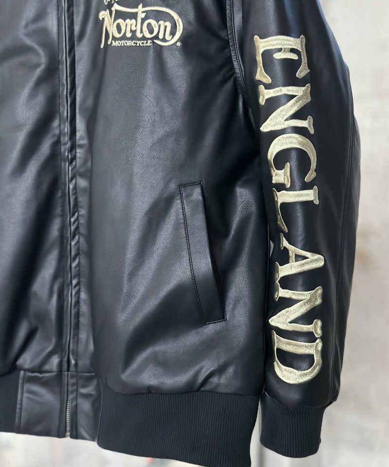 Norton  MAXデザインPUジャケット メンズ商品画像-9