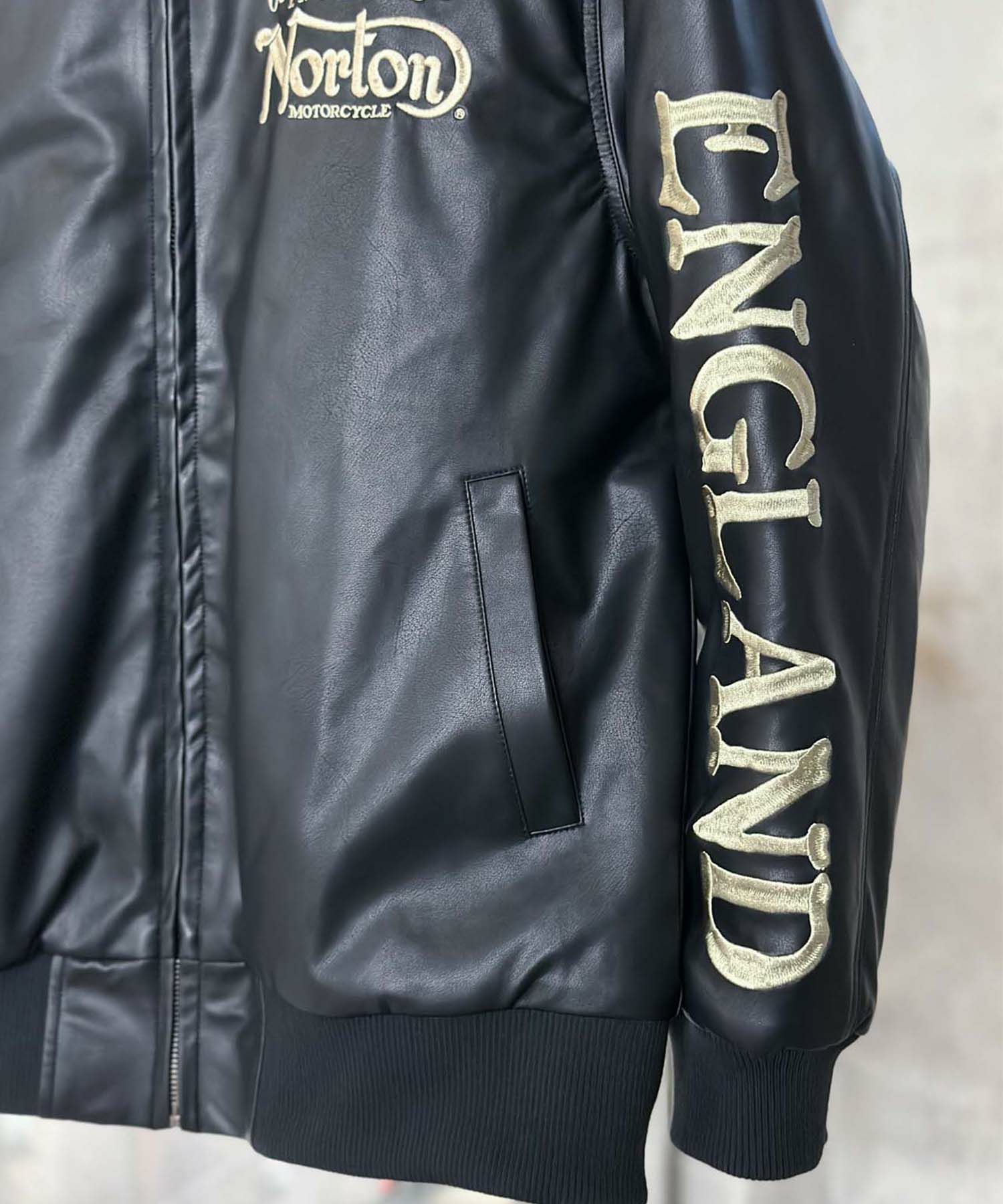 Norton  MAXデザインPUジャケット メンズ商品サムネイル-9