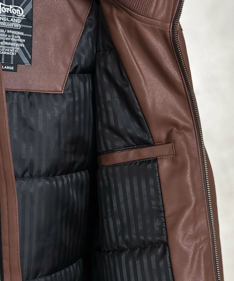 Norton  MAXデザインPUジャケット メンズ商品画像-10