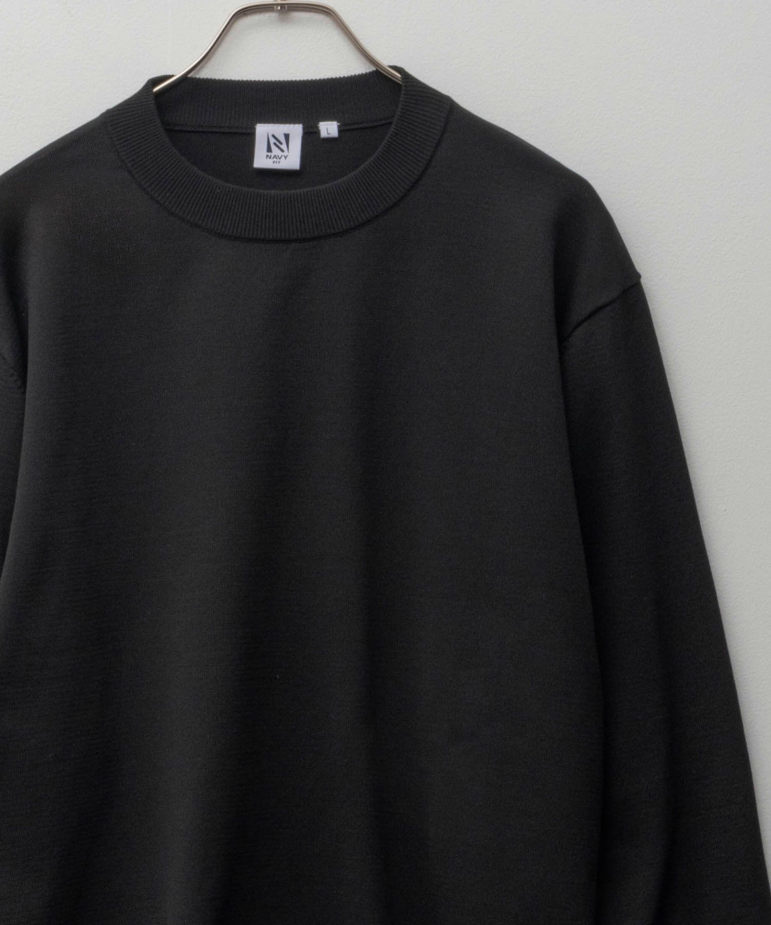 NAVY FIT  14GストレッチニットTシャツ メンズ商品サムネイル-3