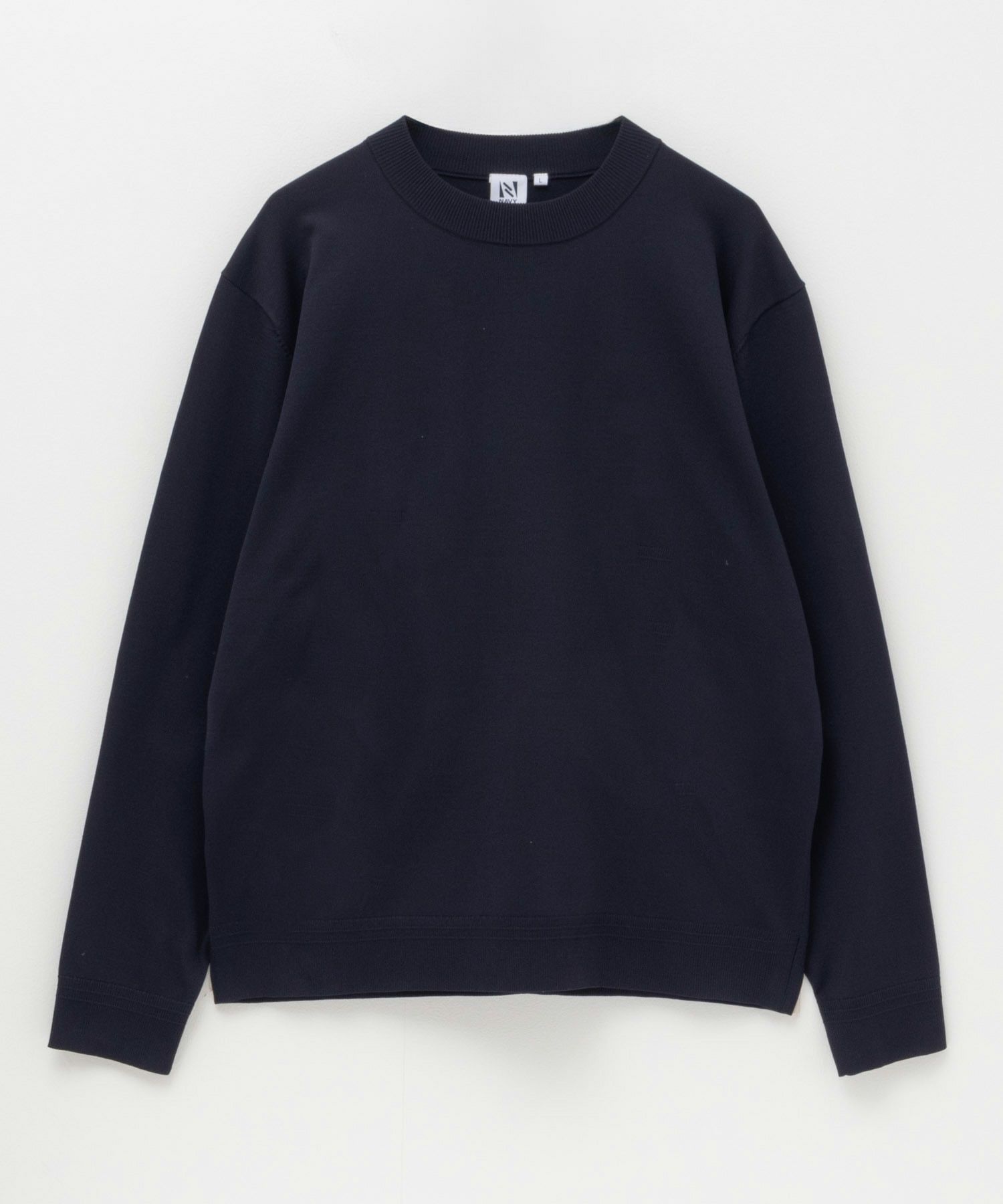 NAVY FIT  14GストレッチニットTシャツ メンズ商品サムネイル-4