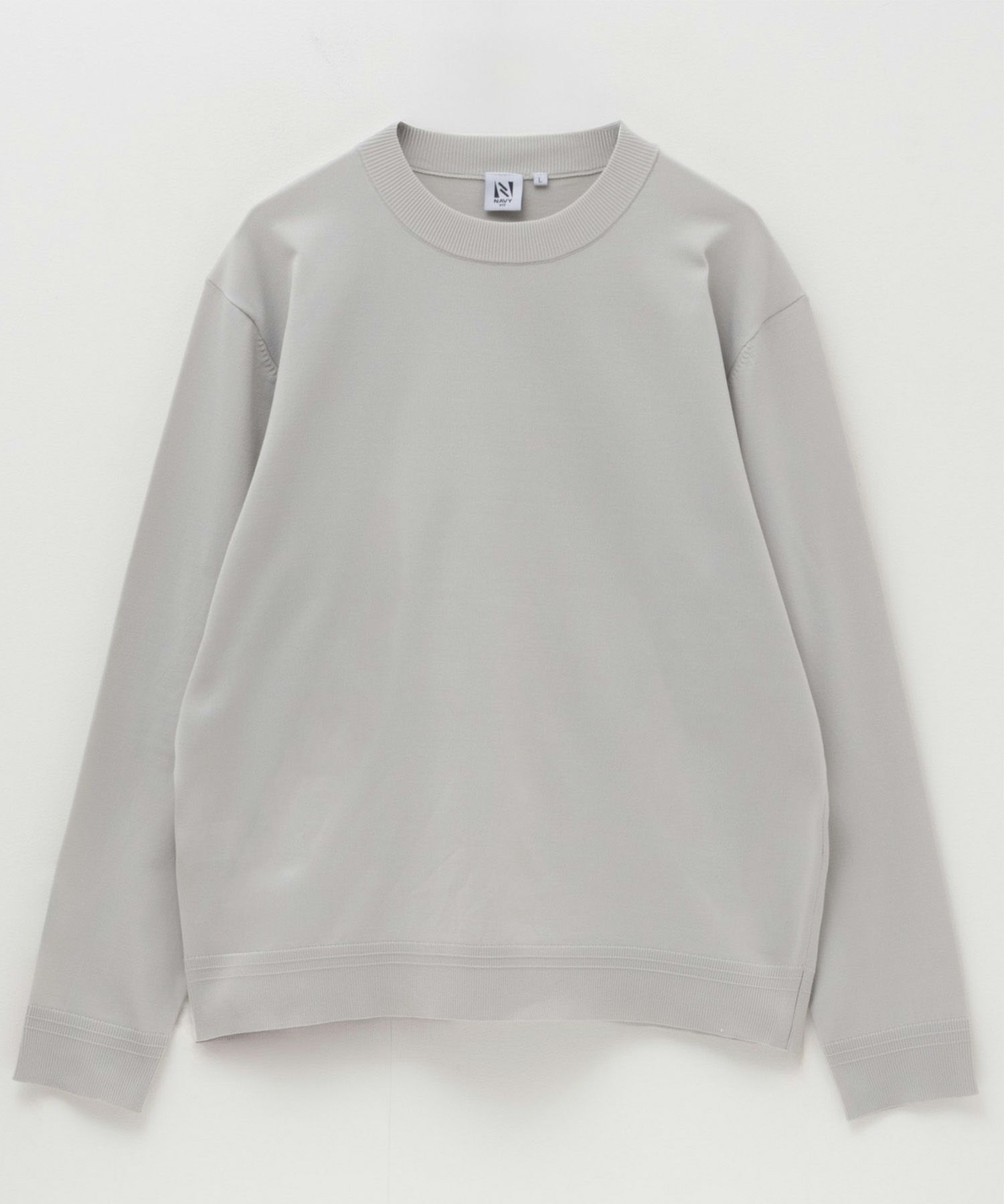 NAVY FIT  14GストレッチニットTシャツ メンズ商品サムネイル-6